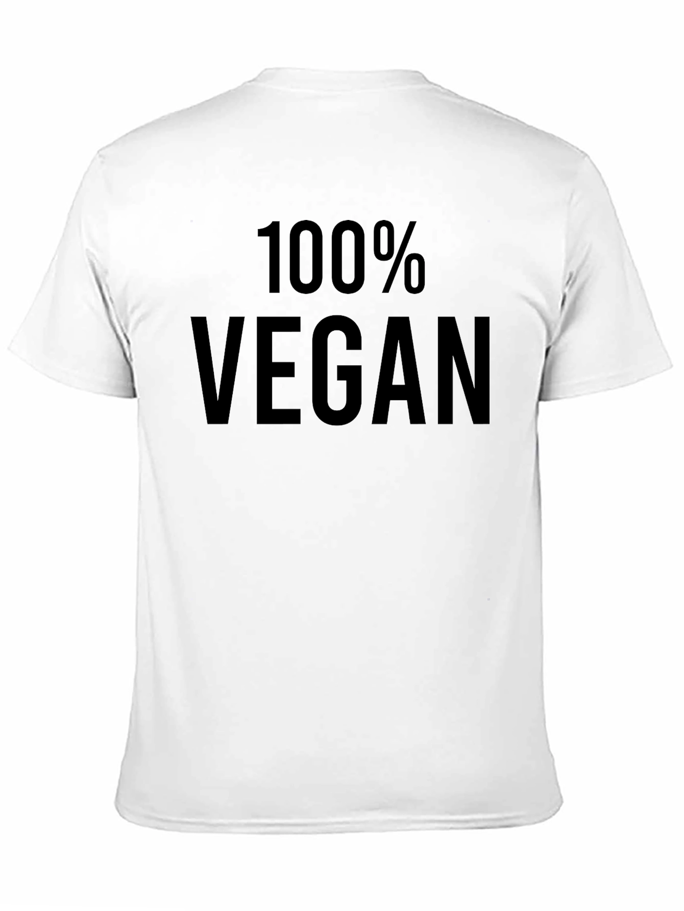 100% Vegan Black T-Shirt - Ethical Fashion Statement