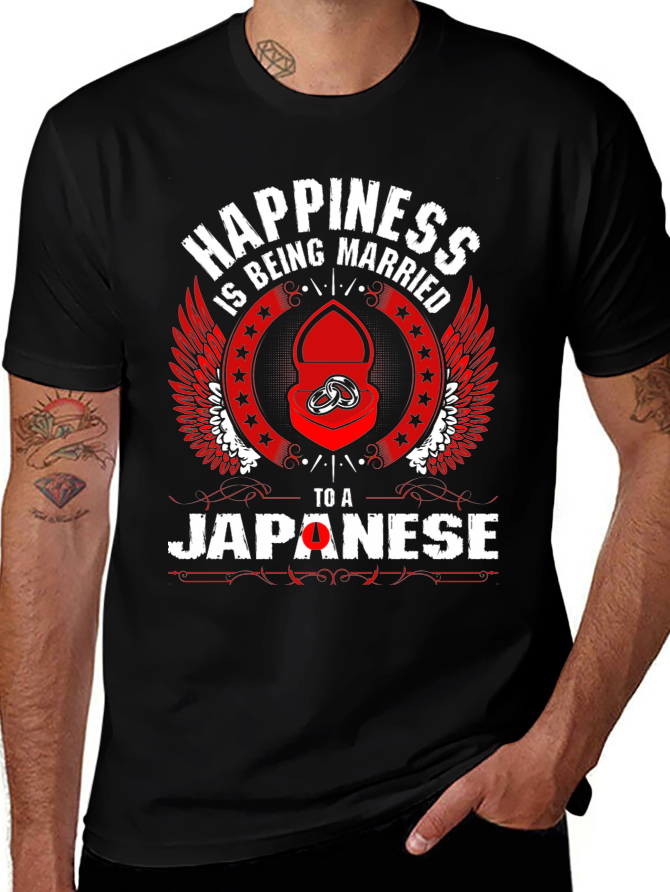 Happiness Being Married to a Japanese T-Shirt