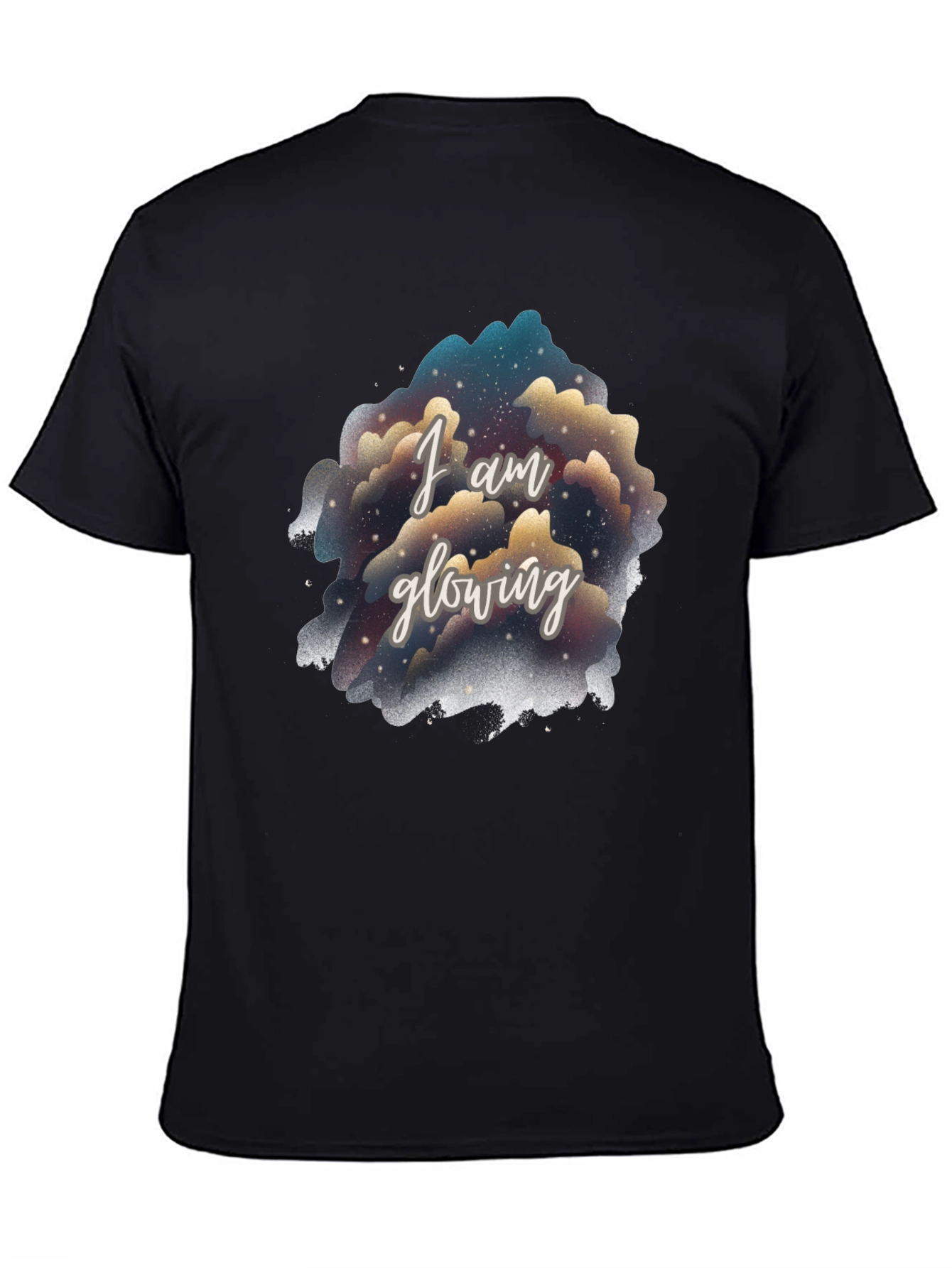I Am Glowing Graphic Tee - Black