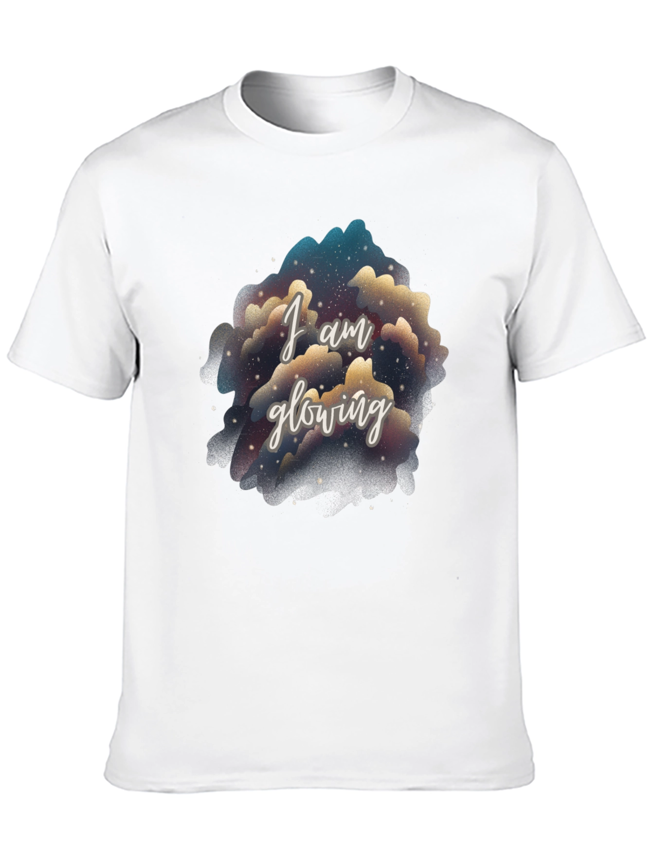 I Am Glowing Graphic Tee - Black