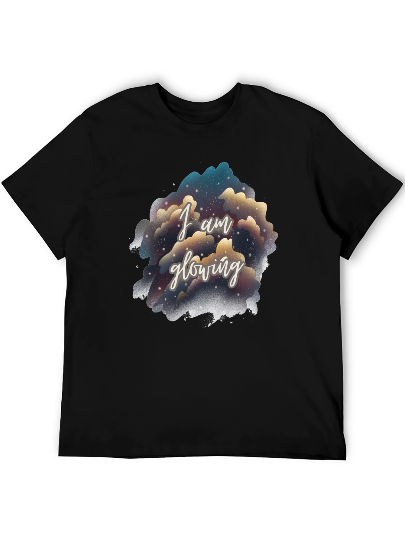 I Am Glowing Graphic Tee - Black