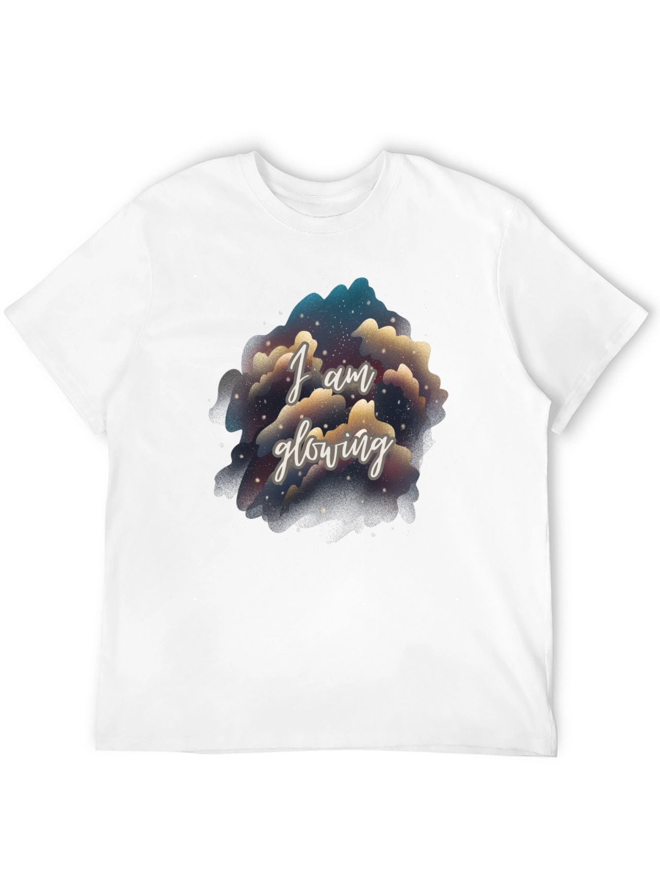 I Am Glowing Graphic Tee - Black