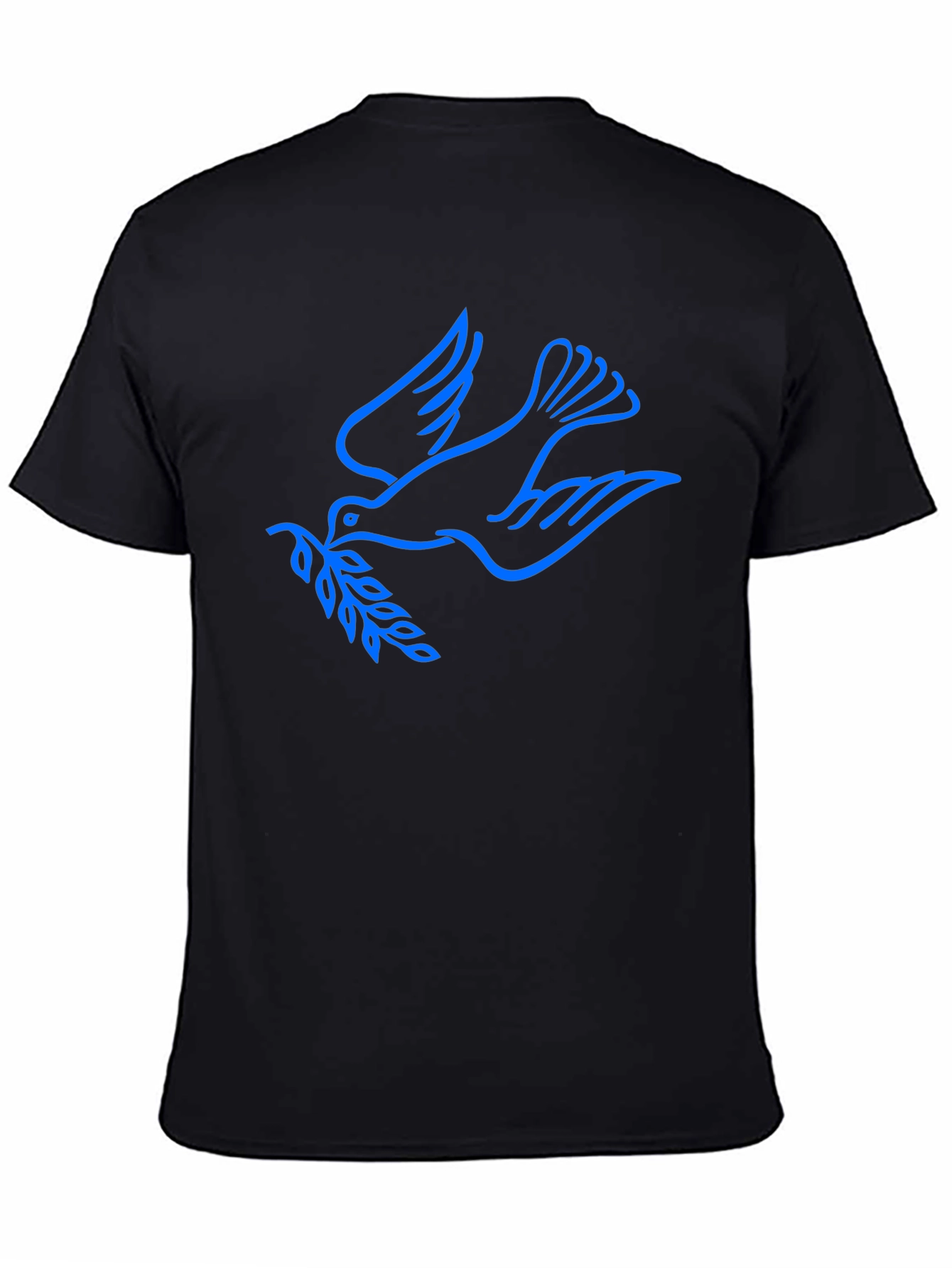 Peace Dove Graphic Black T-Shirt