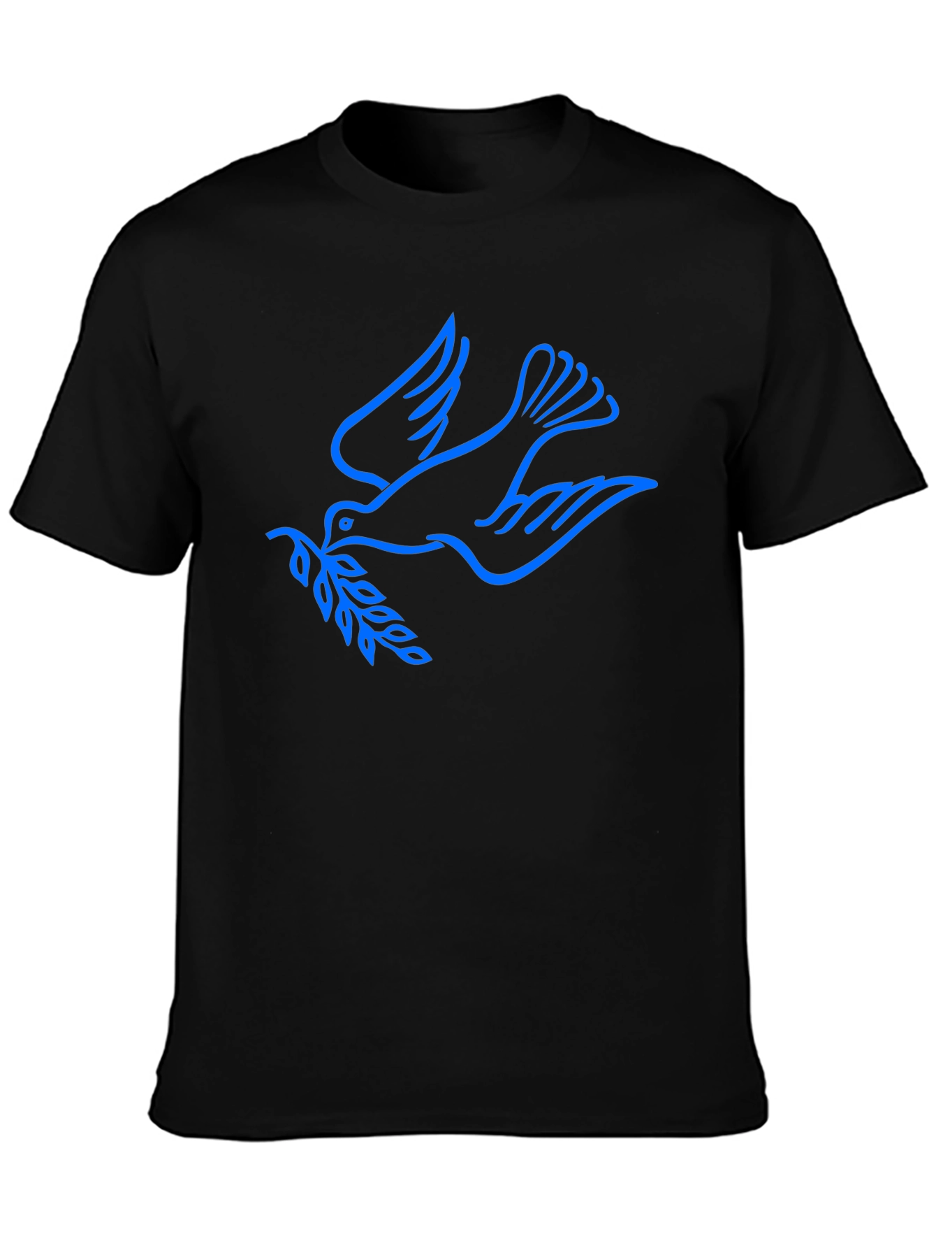 Peace Dove Graphic Black T-Shirt