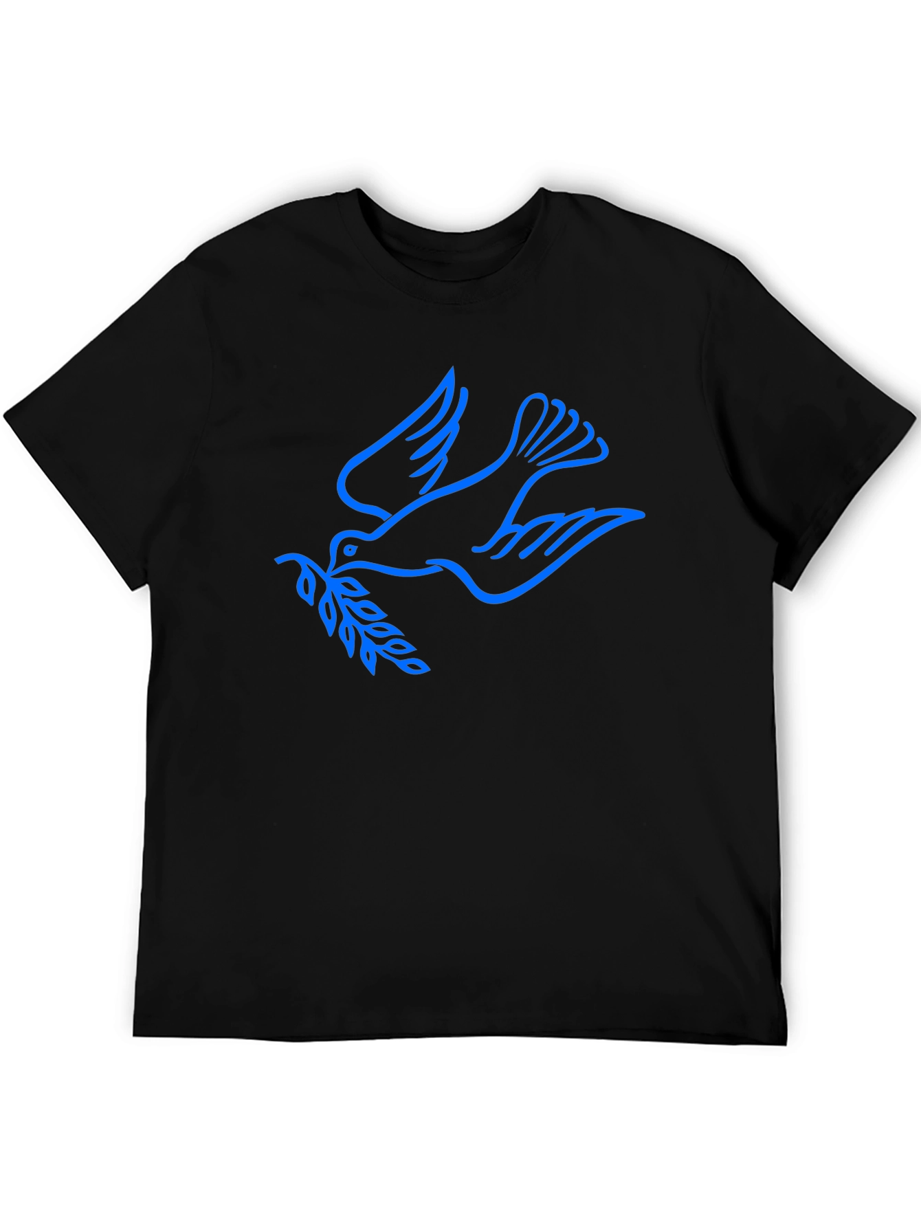 Peace Dove Graphic Black T-Shirt