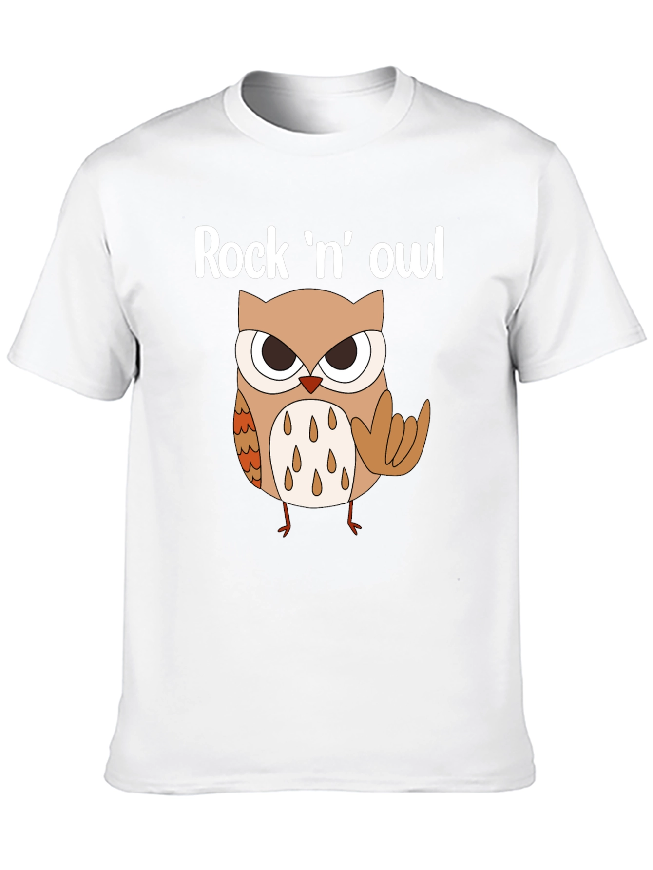 Rock n Owl Graphic Tee - Mens Black T-Shirt