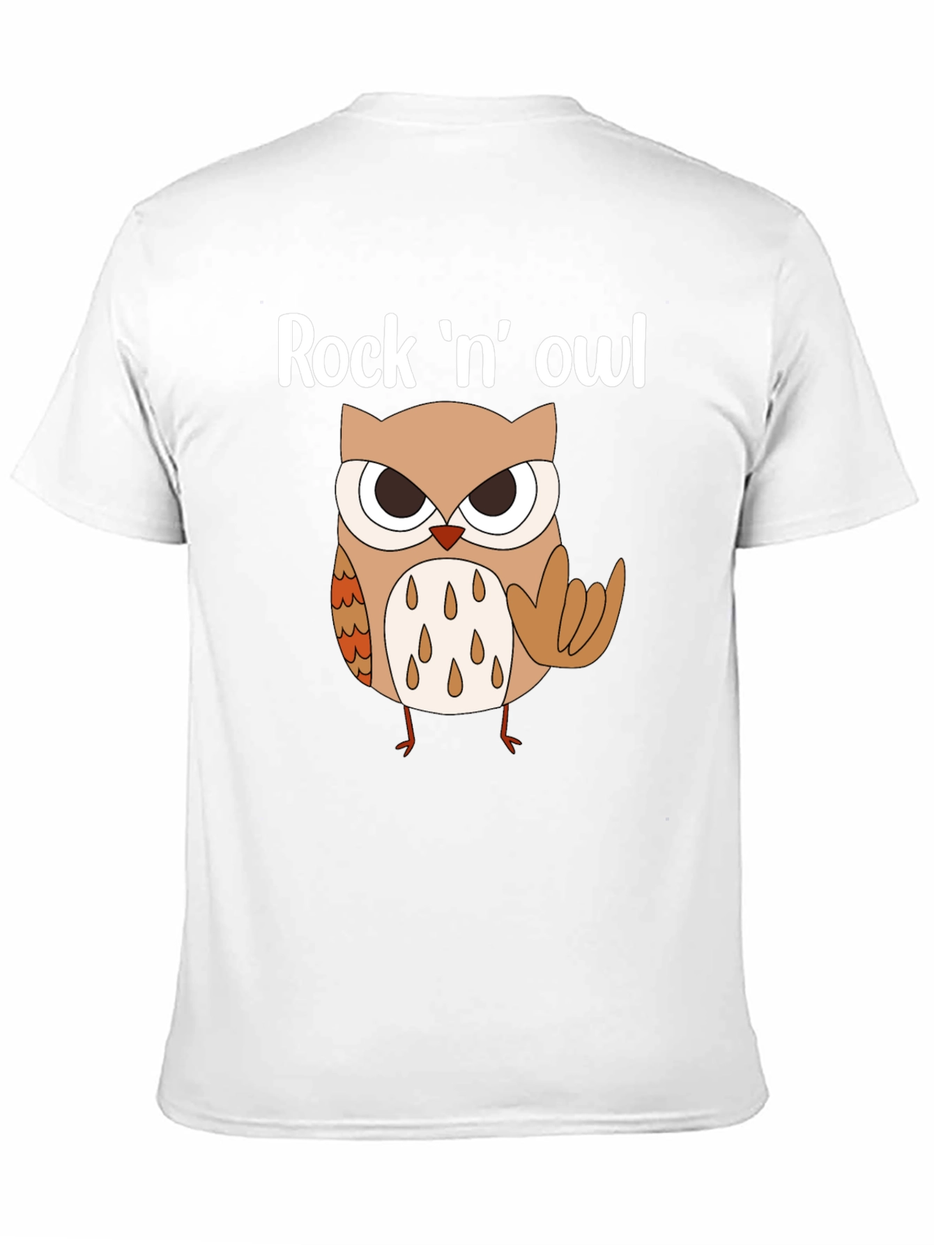 Rock n Owl Graphic Tee - Mens Black T-Shirt