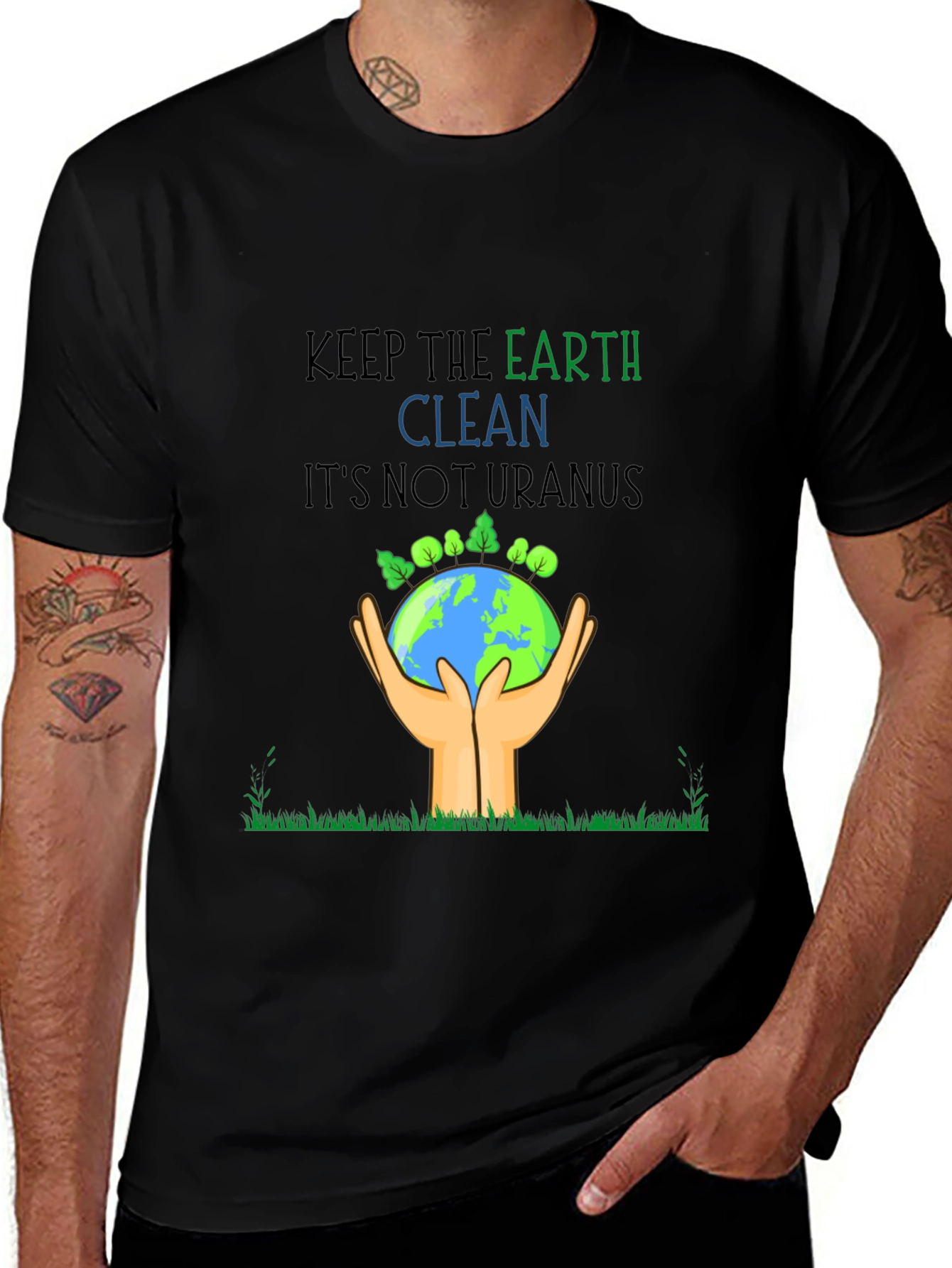 Eco-Friendly Keep Earth Clean Graphic Tee