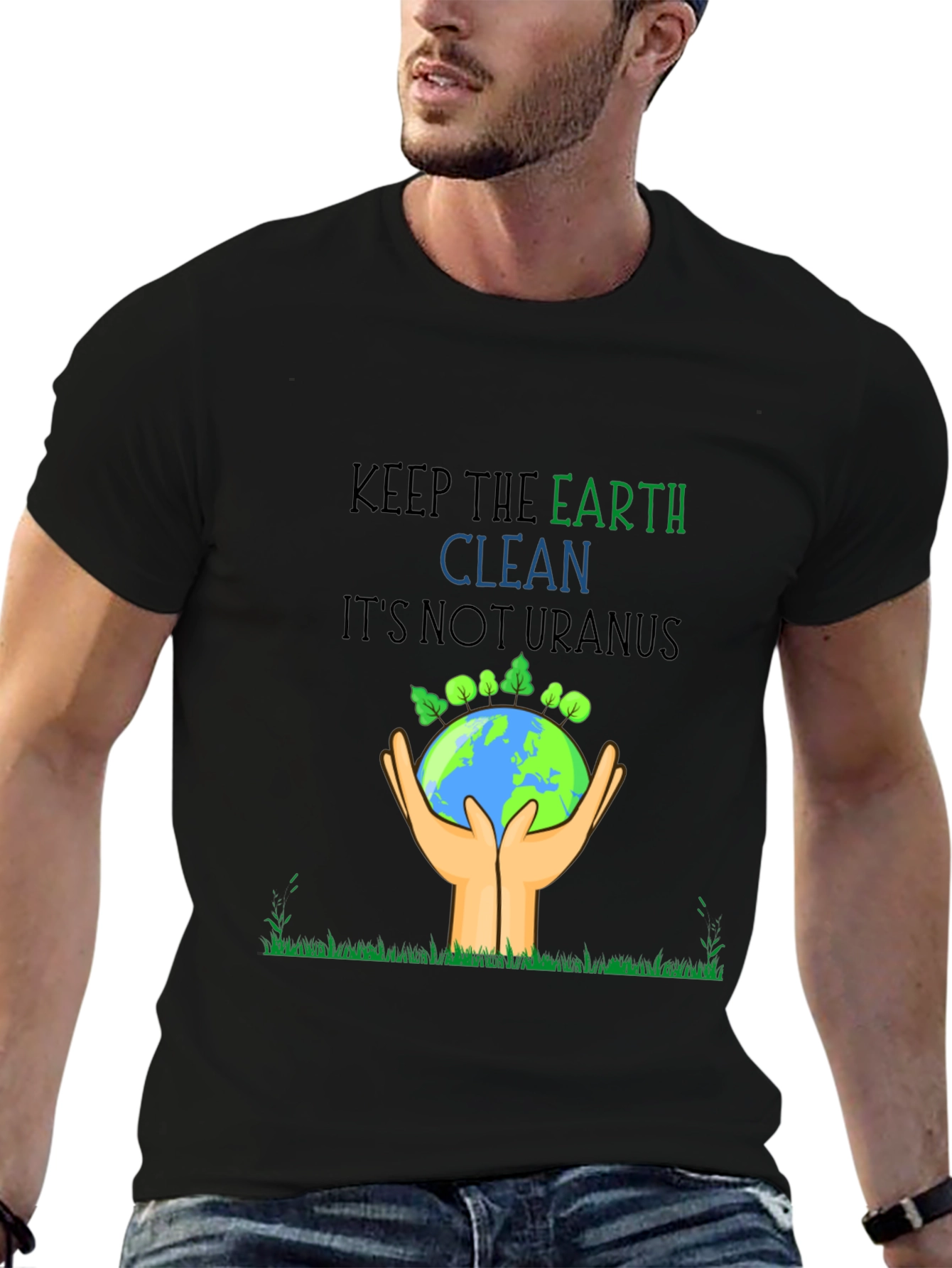 Eco-Friendly Keep Earth Clean Graphic Tee