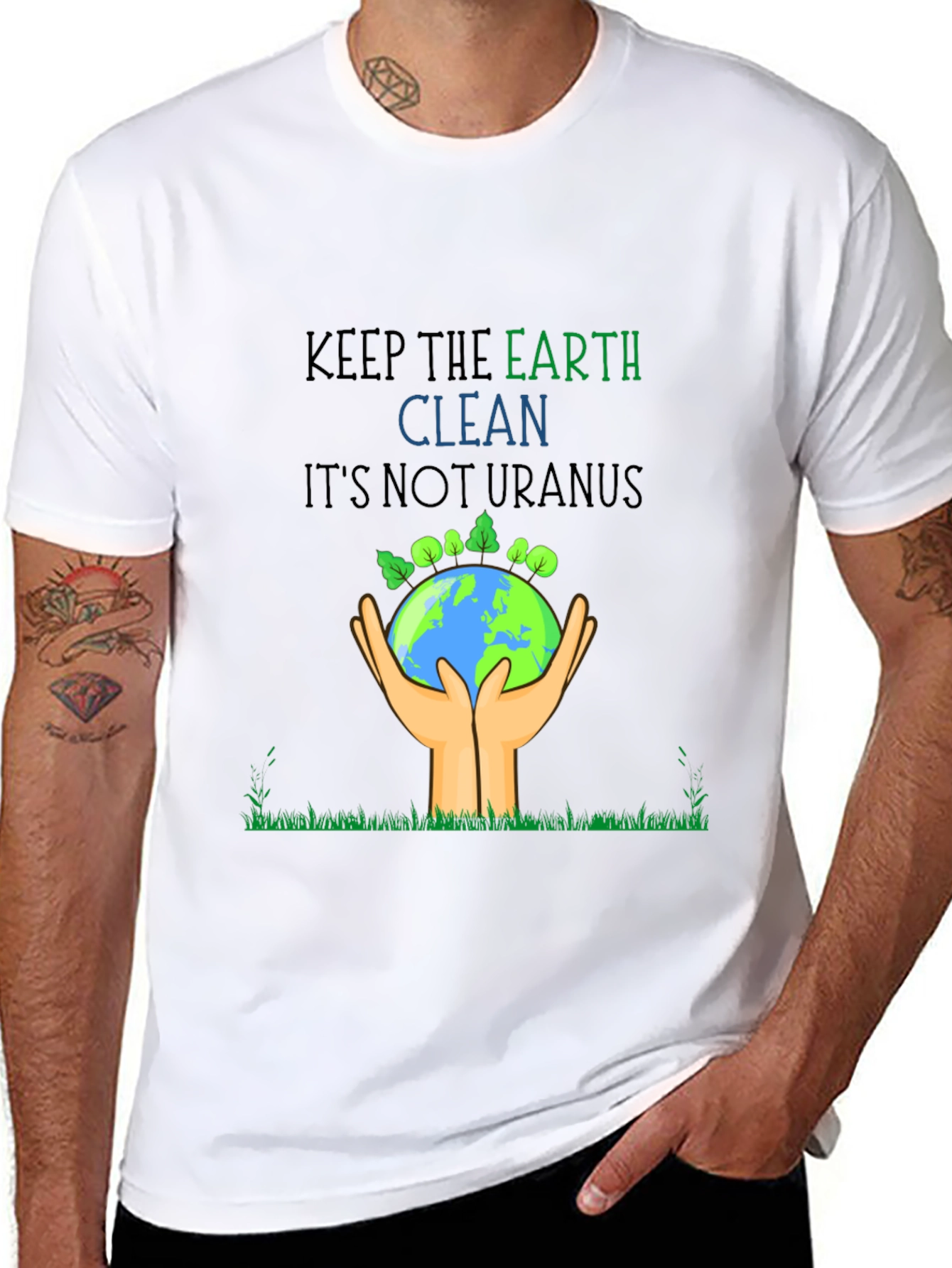 Eco-Friendly Keep Earth Clean Graphic Tee