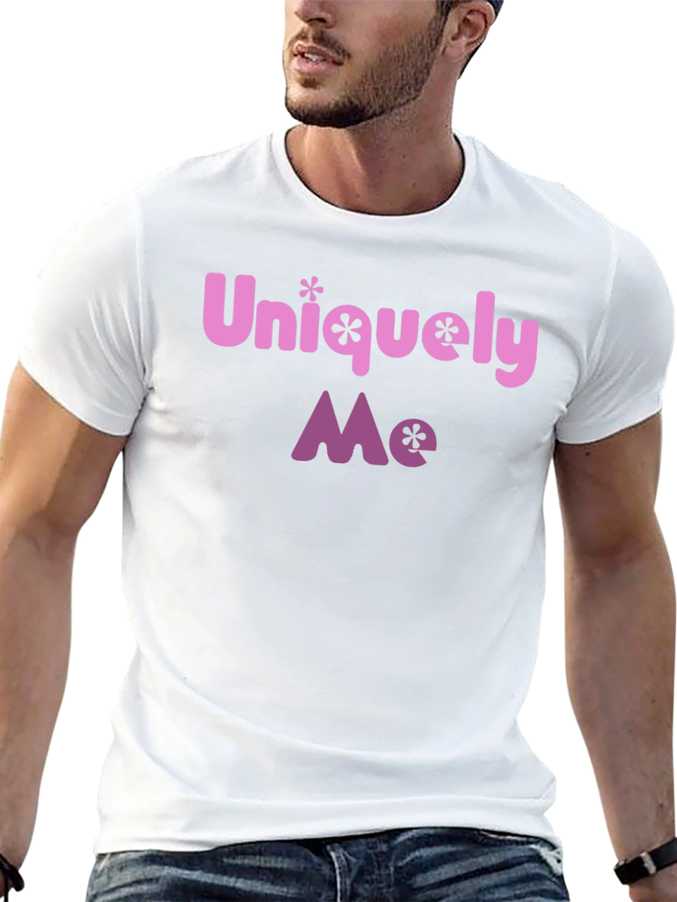 Uniquely Me Graphic Tee - Black Casual T-Shirt