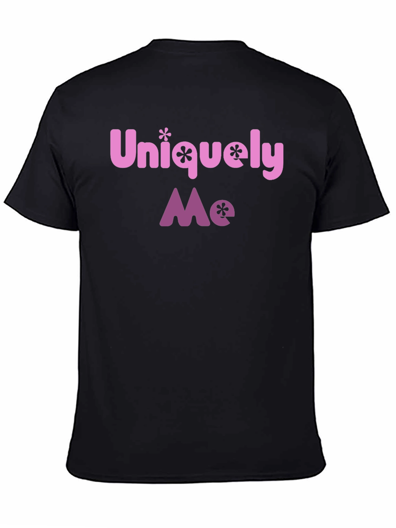 Uniquely Me Graphic Tee - Black Casual T-Shirt