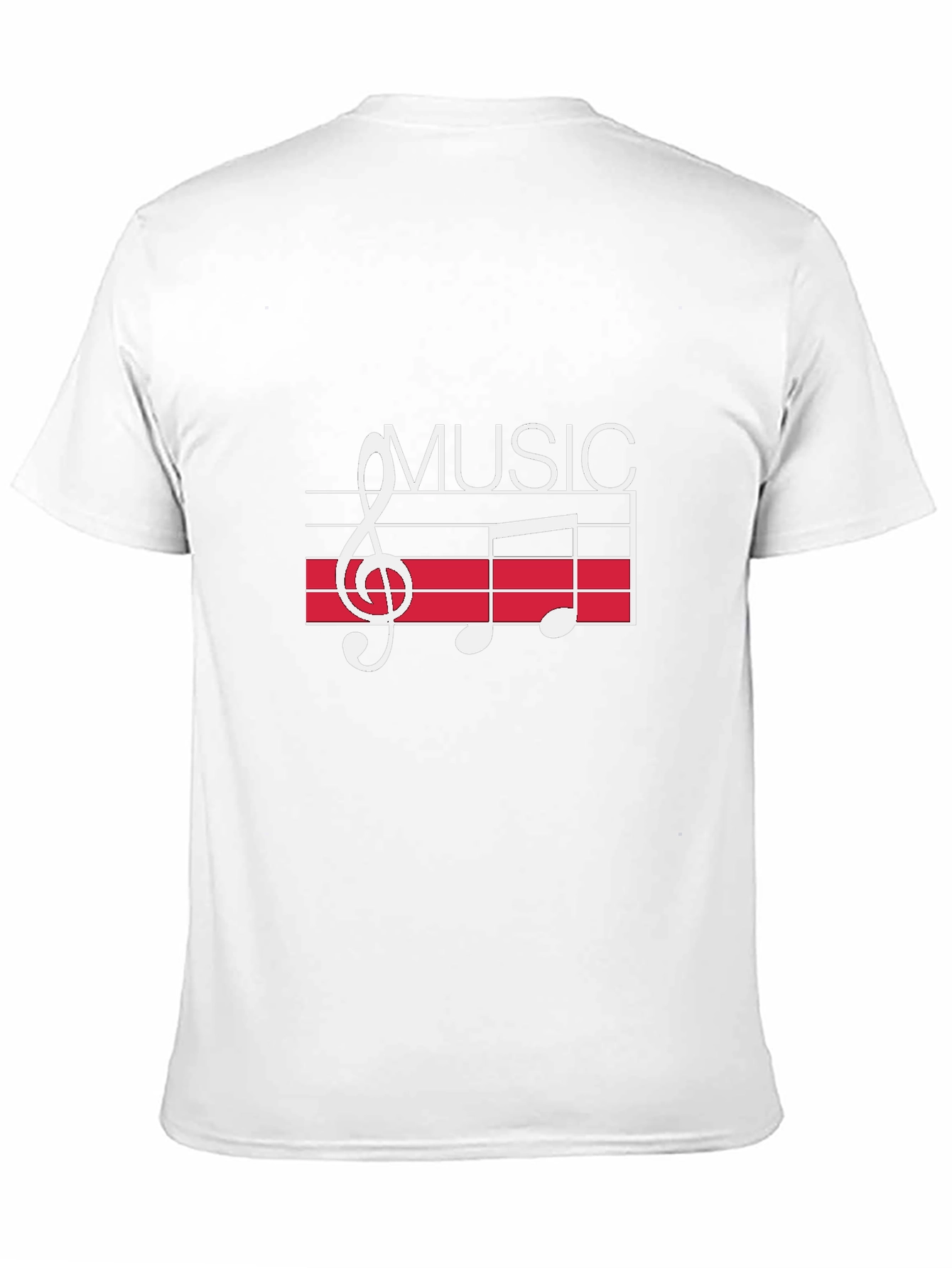 Music Notes Graphic Black T-Shirt
