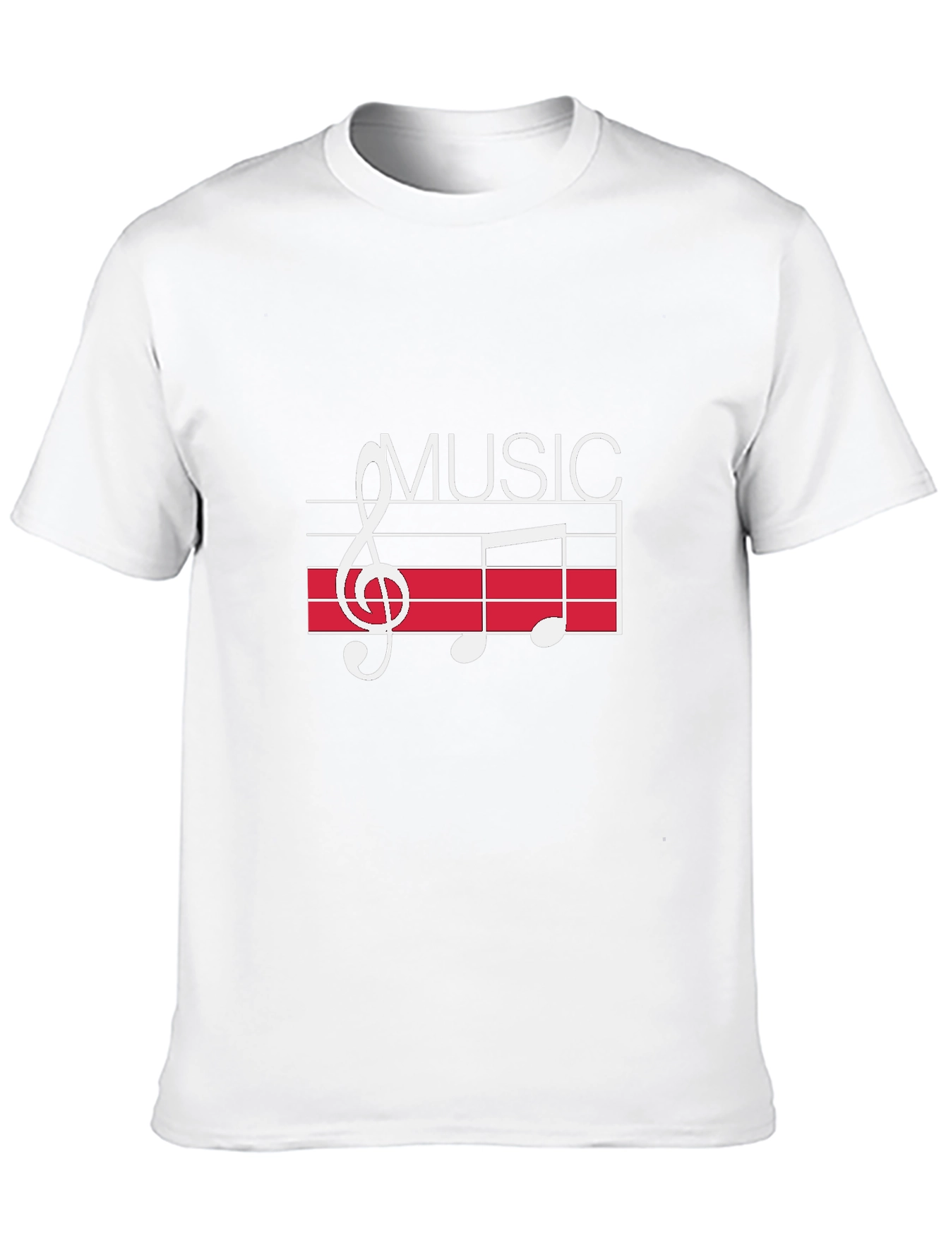 Music Notes Graphic Black T-Shirt