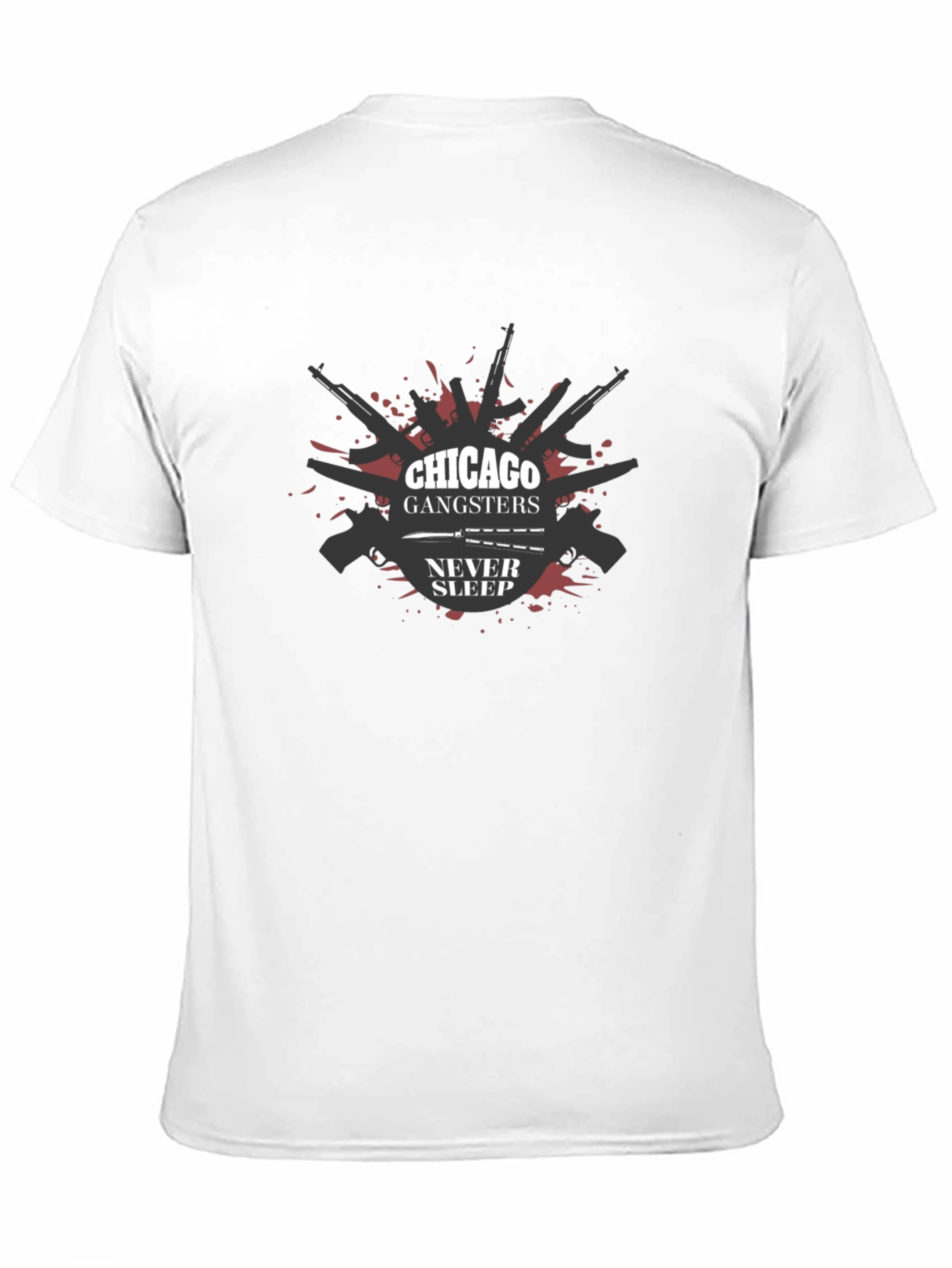 Chicago Gangsters Never Sleep Graphic T-Shirt