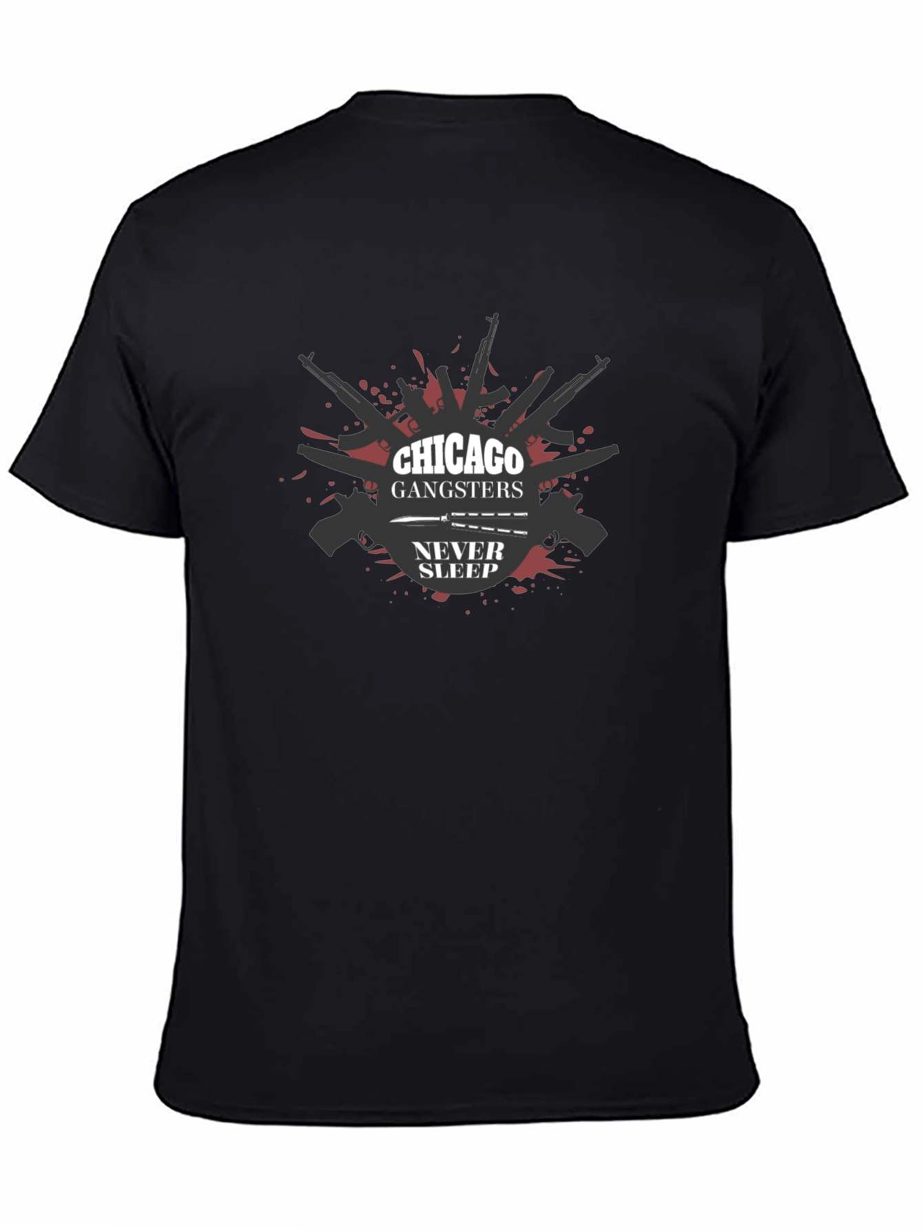 Chicago Gangsters Never Sleep Graphic T-Shirt