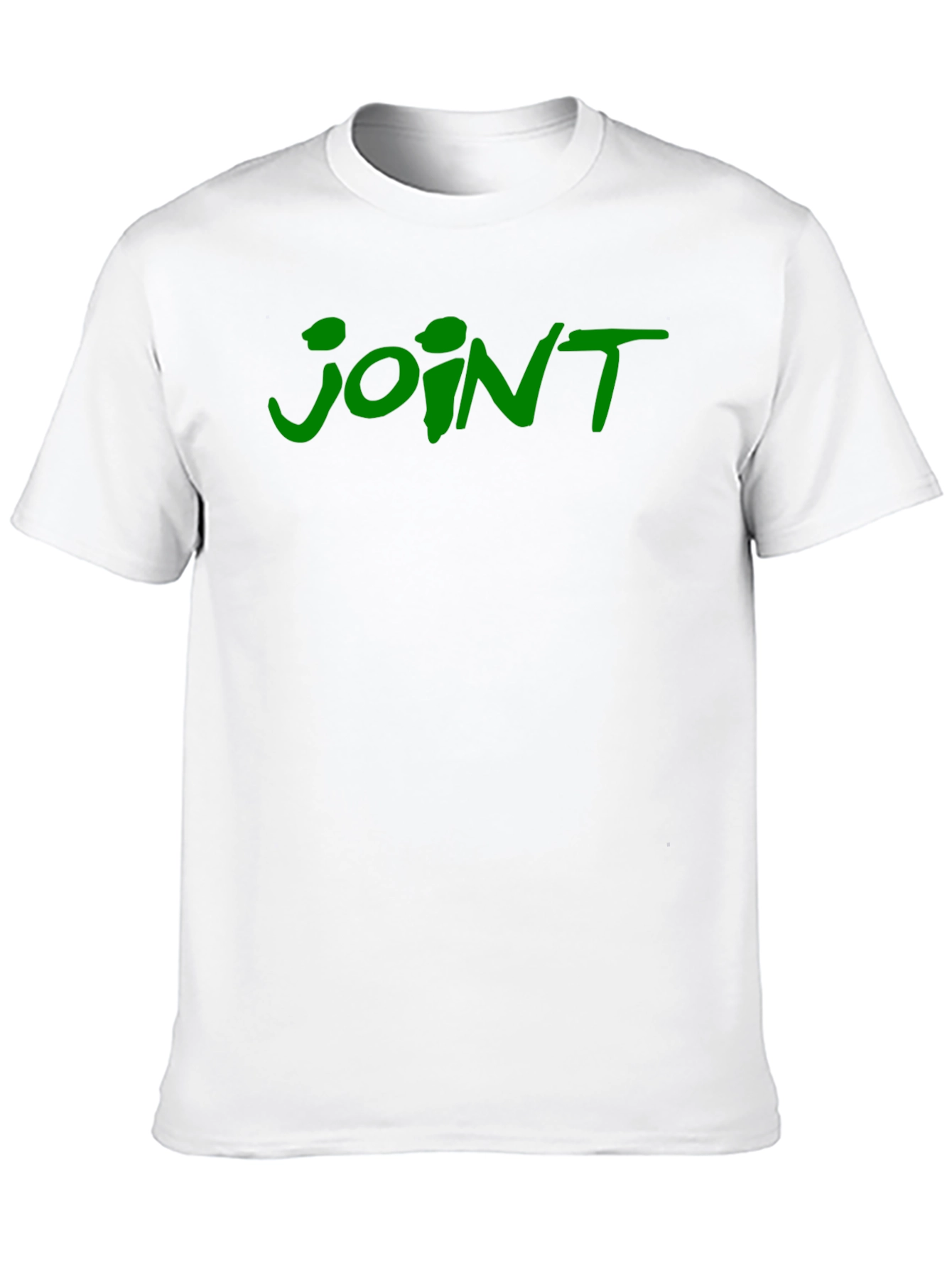 Joint T-Shirt - Green Lettering on Black Cotton Tee