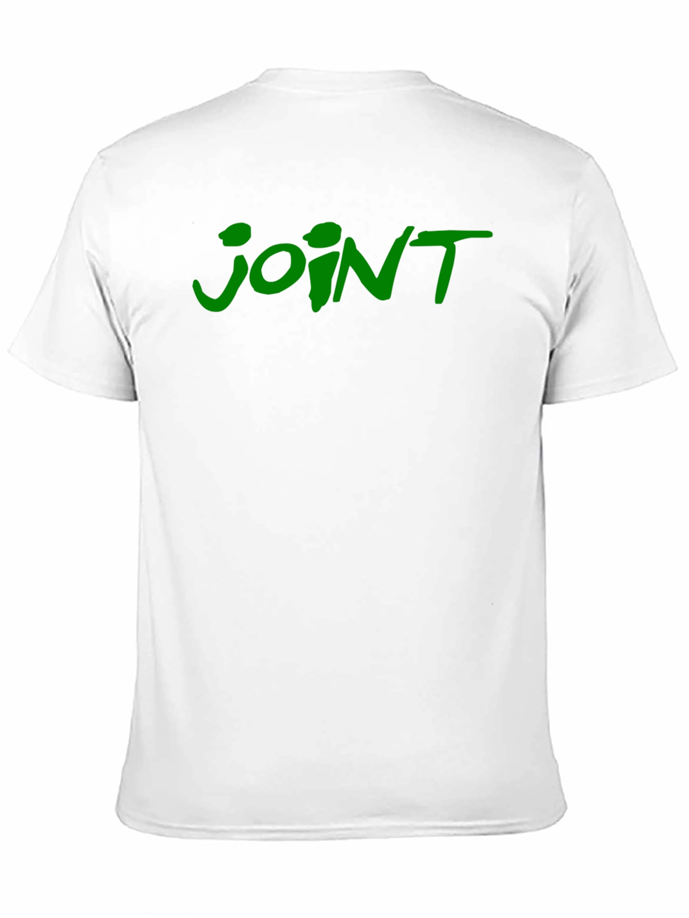 Joint T-Shirt - Green Lettering on Black Cotton Tee