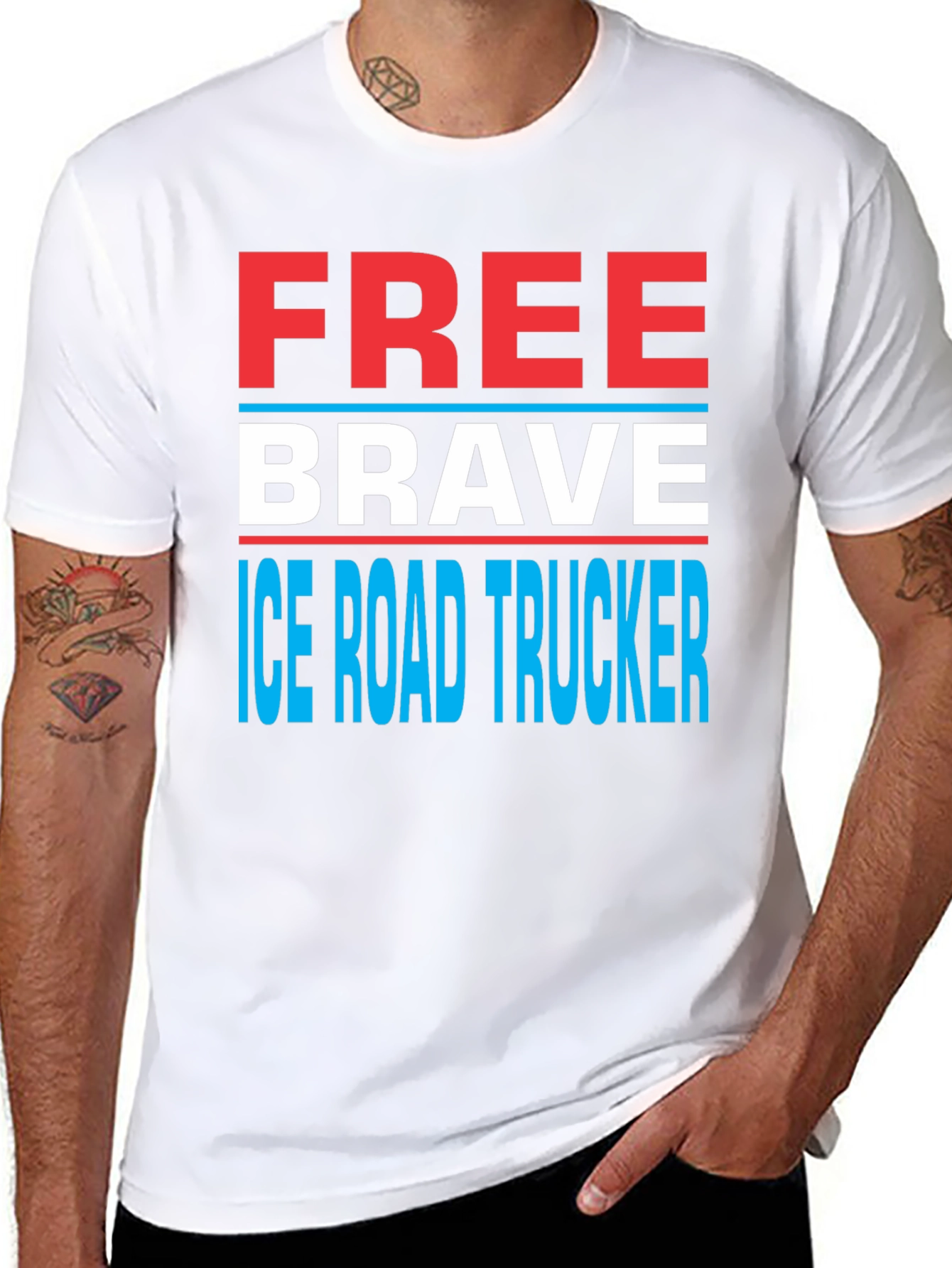 Free Brave Ice Road Trucker T-Shirt