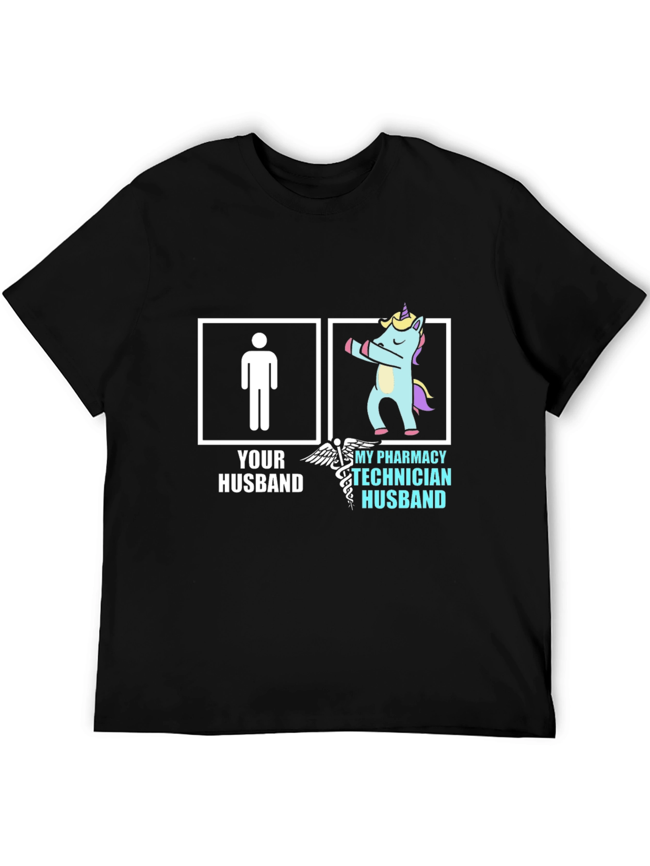 Funny Pharmacy Technician Husband Unicorn T-Shirt