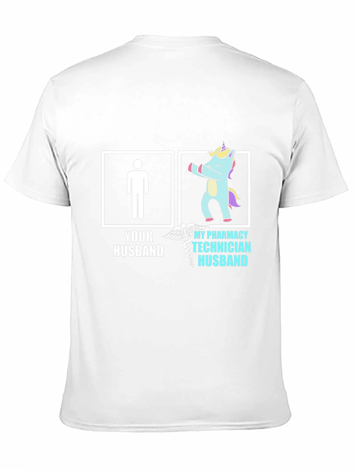 Funny Pharmacy Technician Husband Unicorn T-Shirt