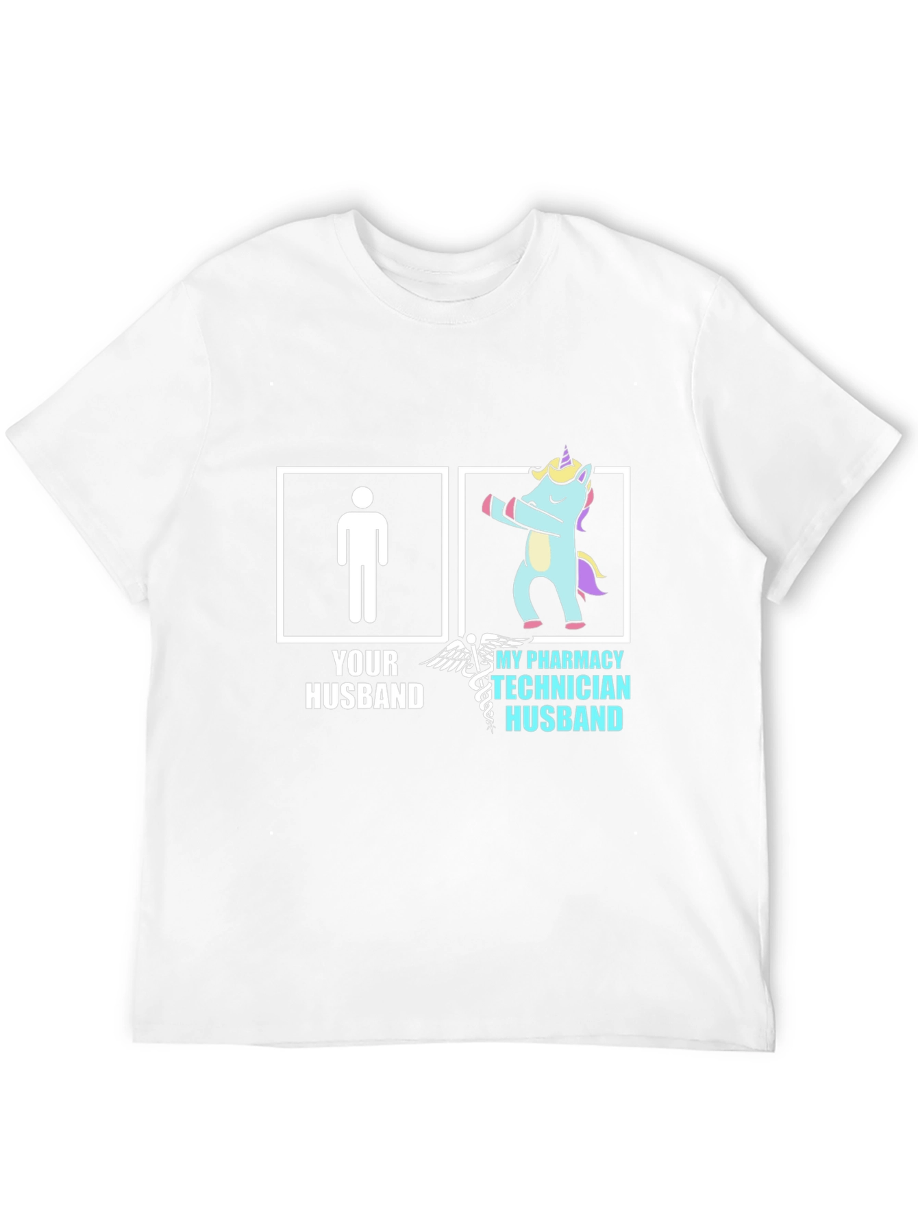Funny Pharmacy Technician Husband Unicorn T-Shirt