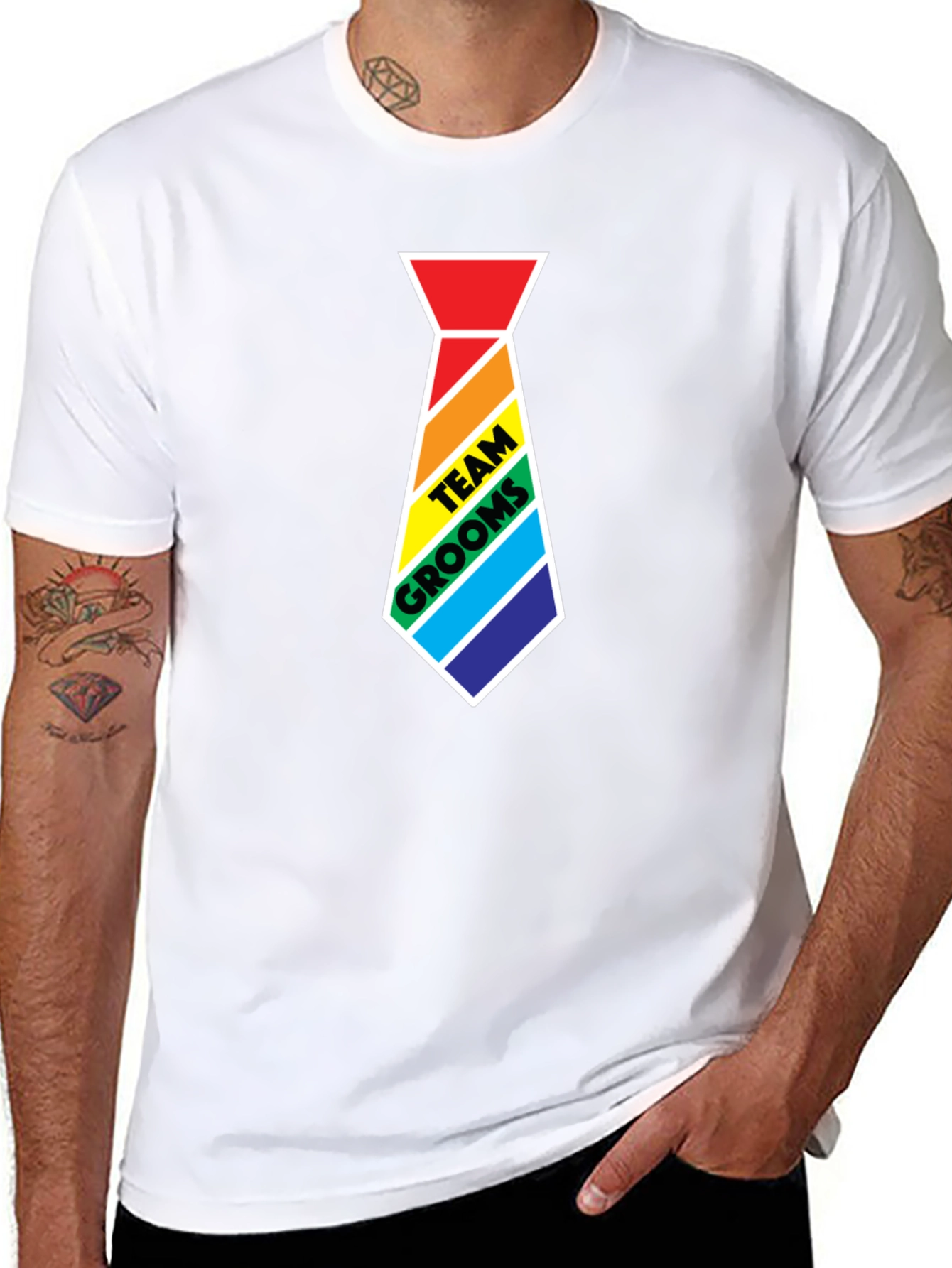 Team Groom Tie T-Shirt