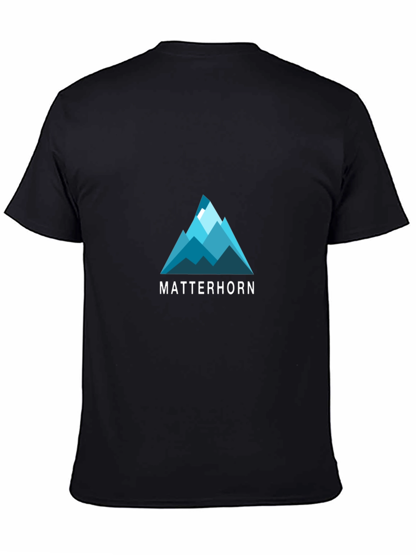 Matterhorn Mountain Graphic T-Shirt - Black