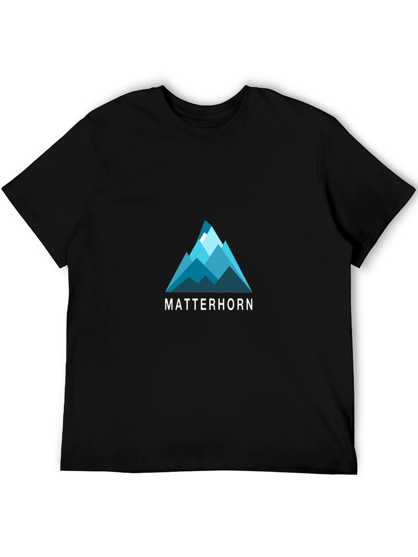 Matterhorn Mountain Graphic T-Shirt - Black