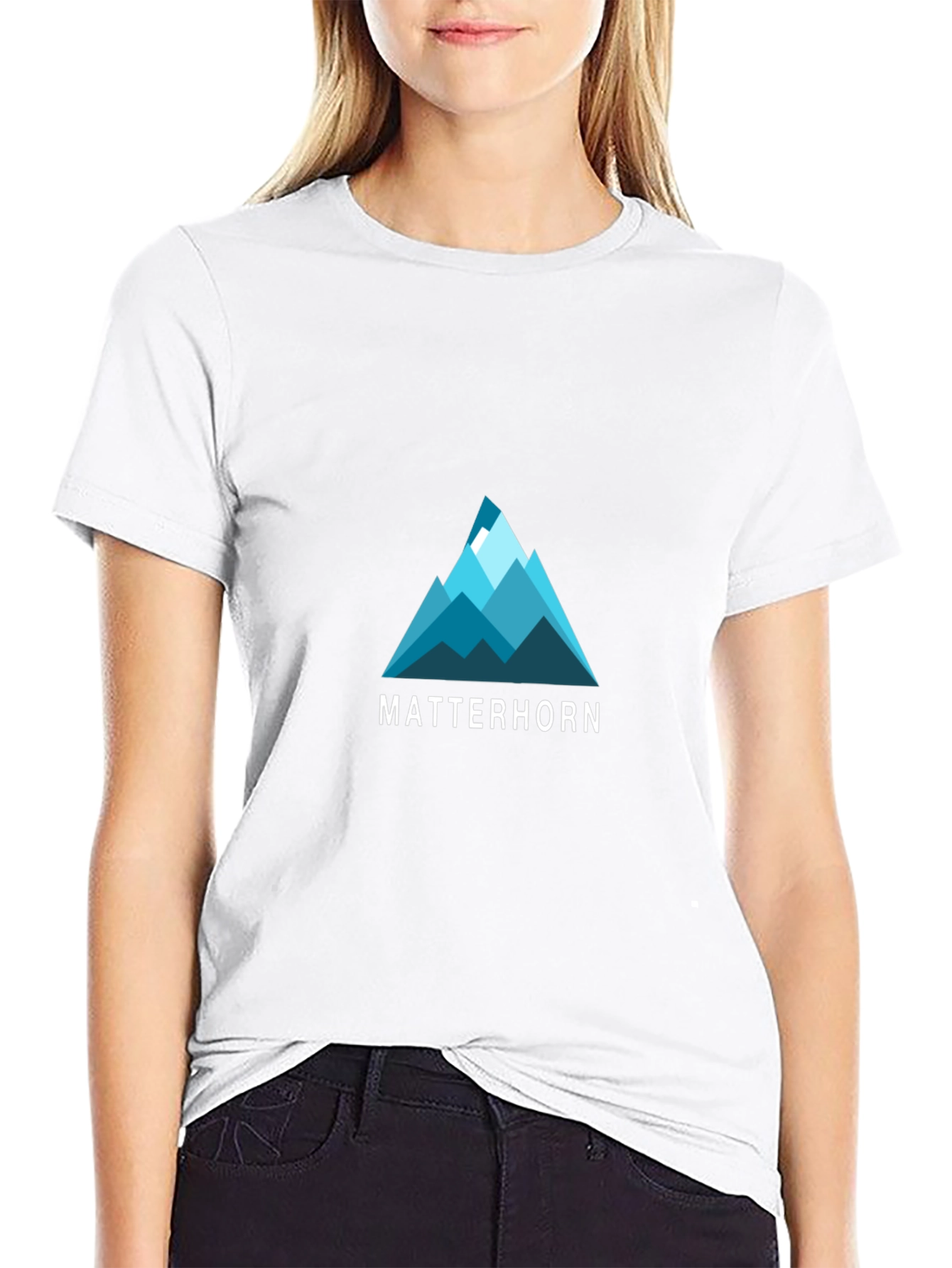 Matterhorn Mountain Graphic T-Shirt - Black