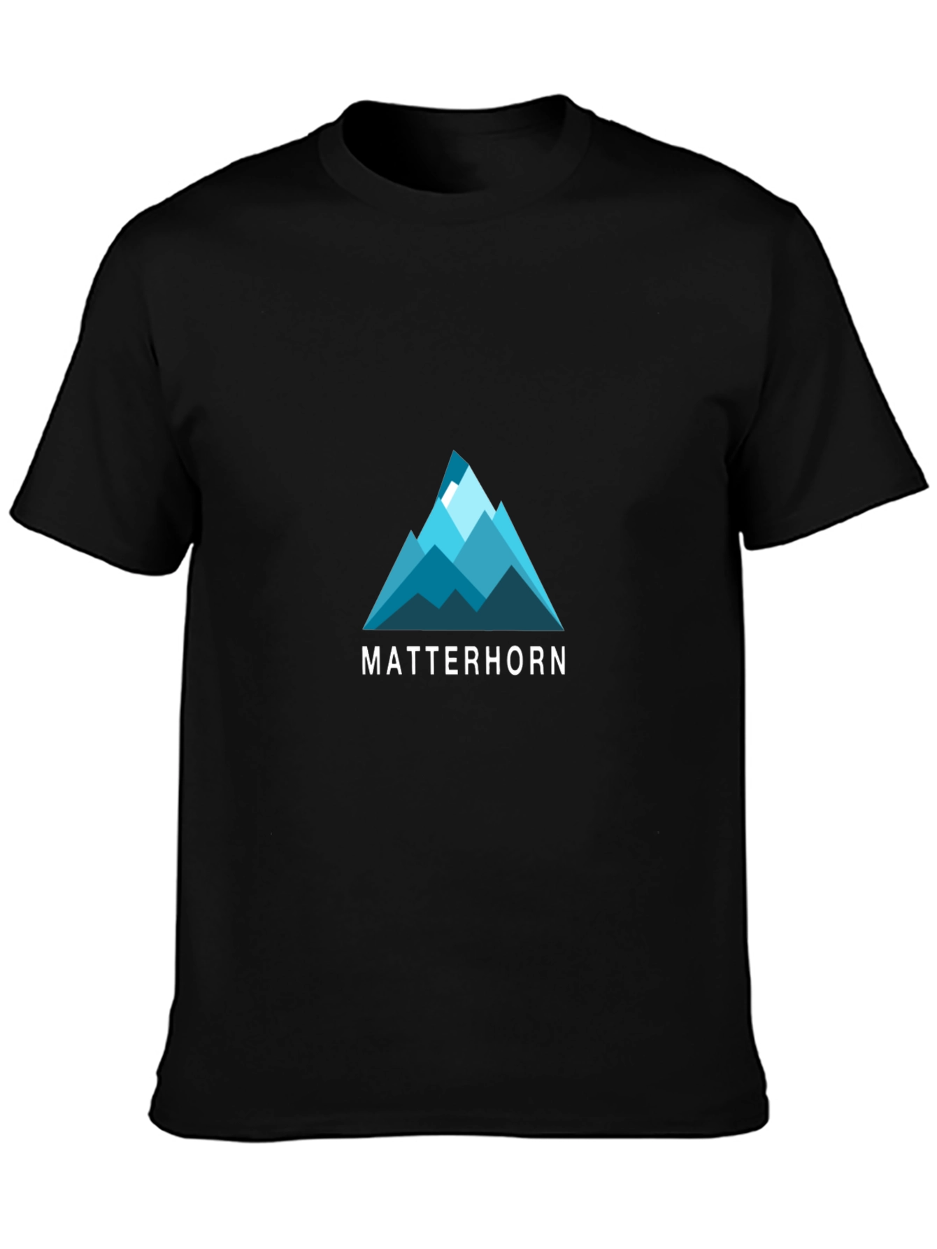 Matterhorn Mountain Graphic T-Shirt - Black