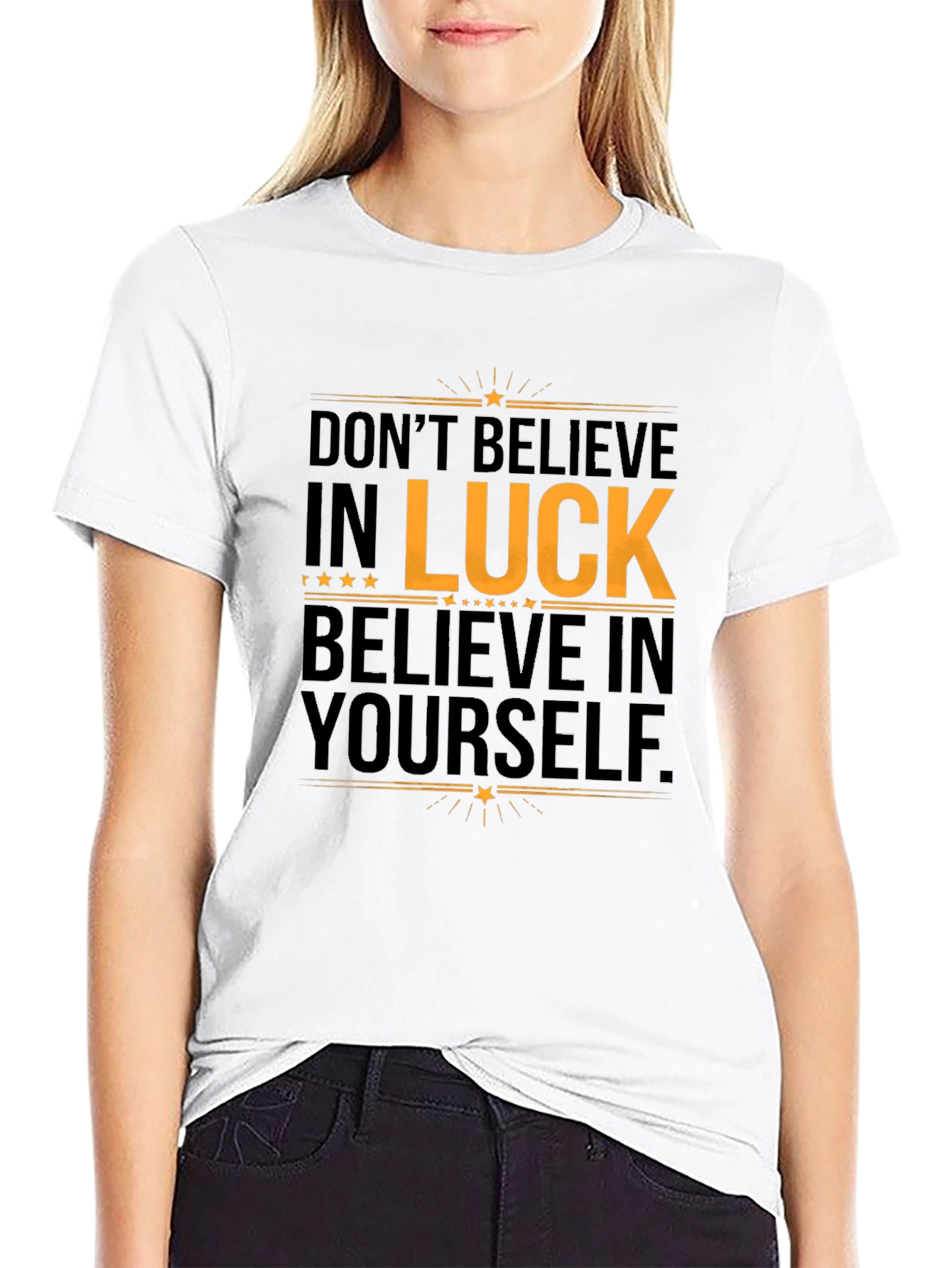 Believe in Yourself Graphic Tee - Black