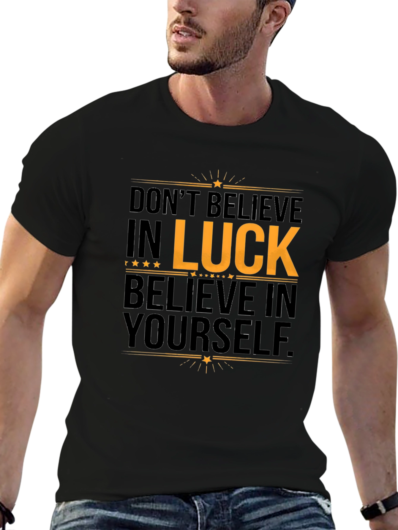 Believe in Yourself Graphic Tee - Black