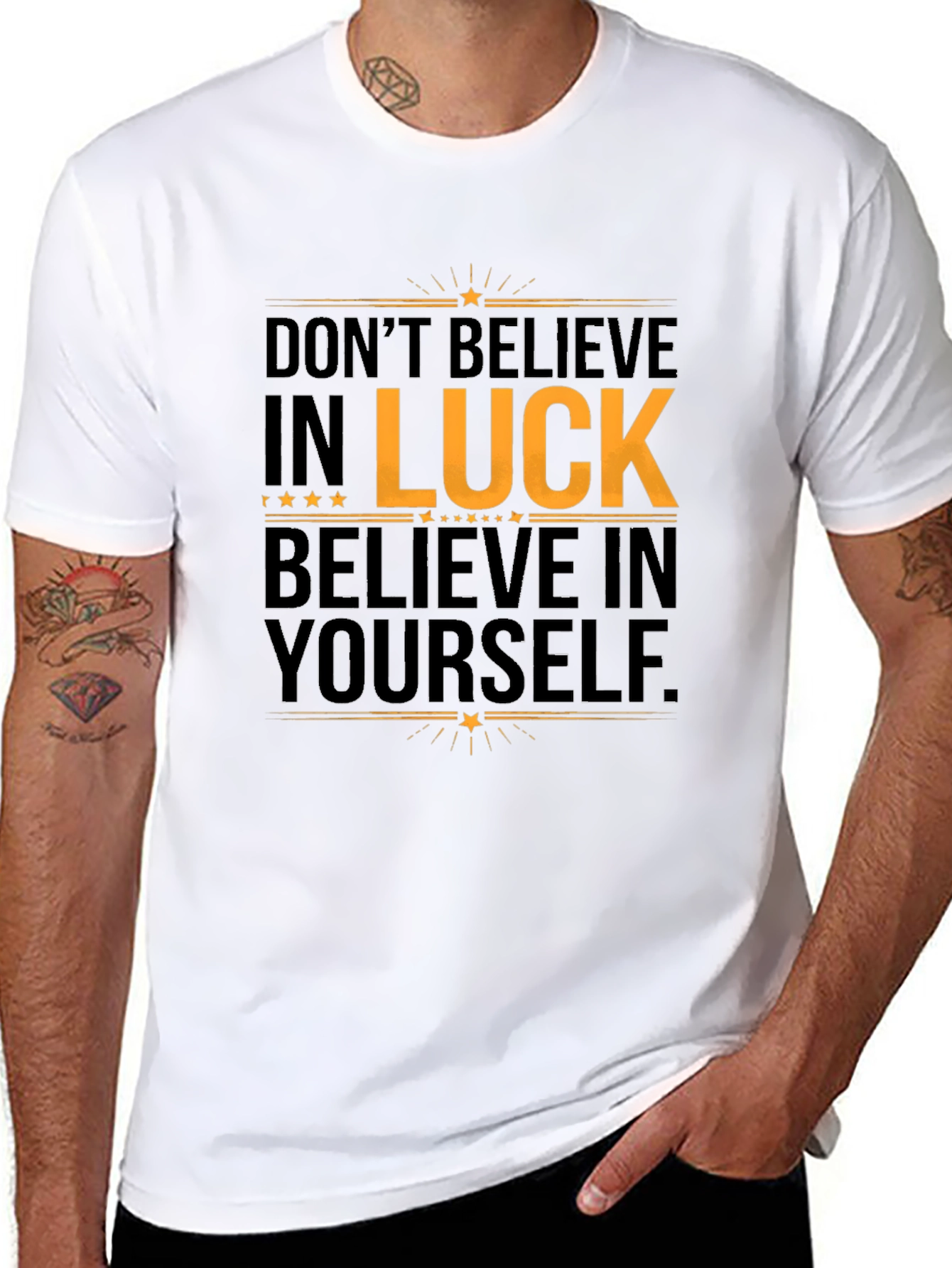 Believe in Yourself Graphic Tee - Black
