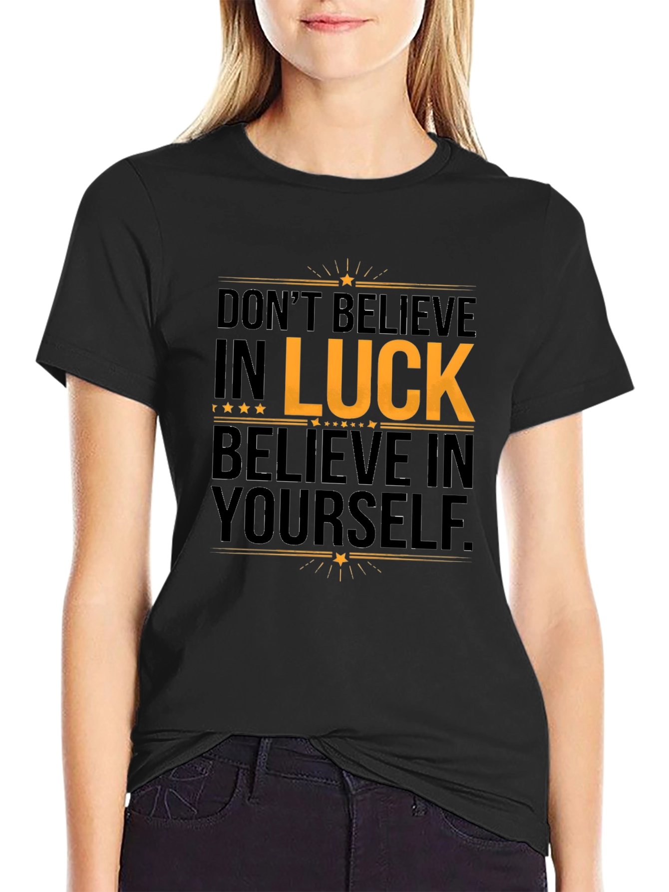 Believe in Yourself Graphic Tee - Black