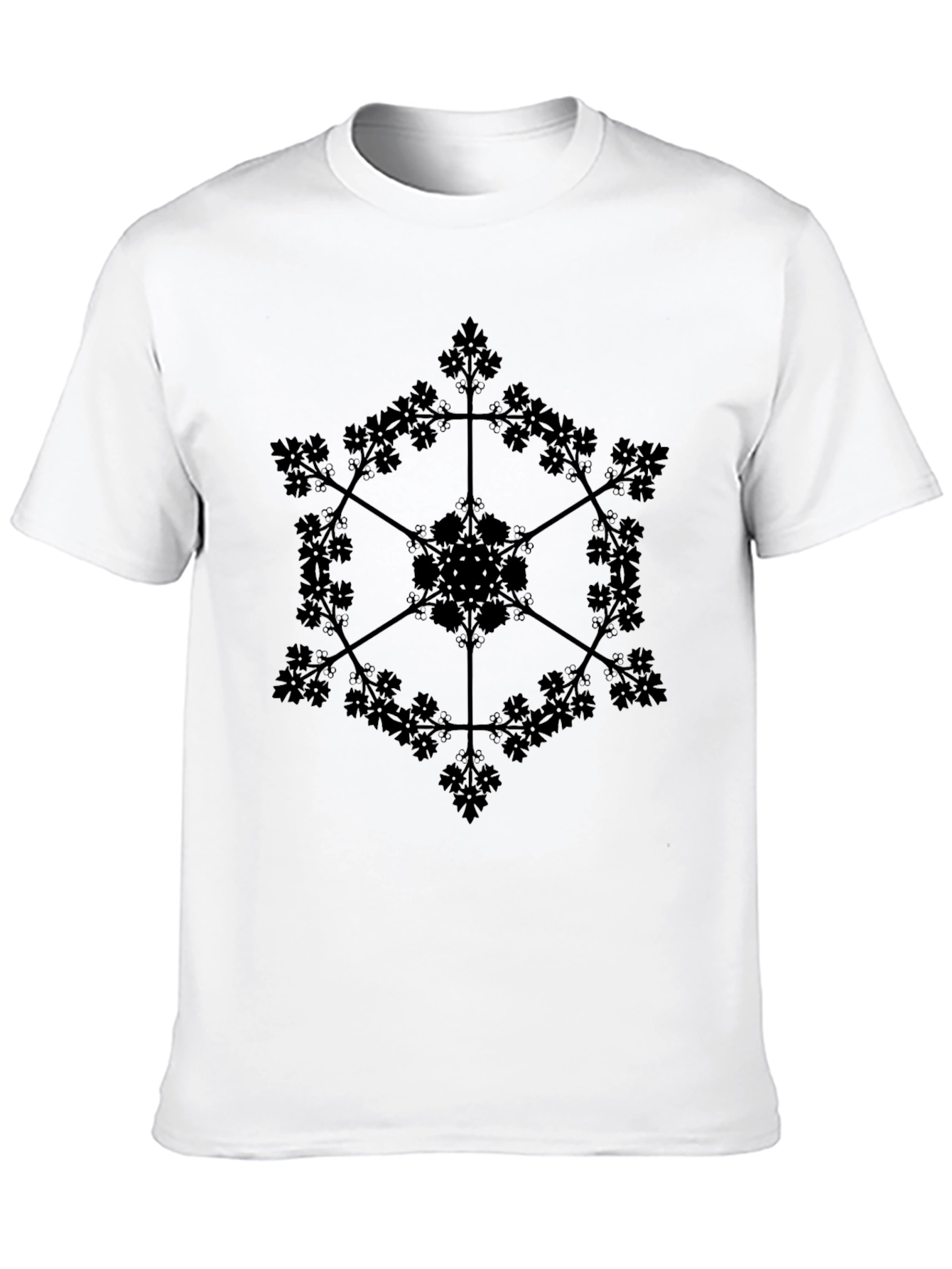 Gothic Snowflake Black T-Shirt