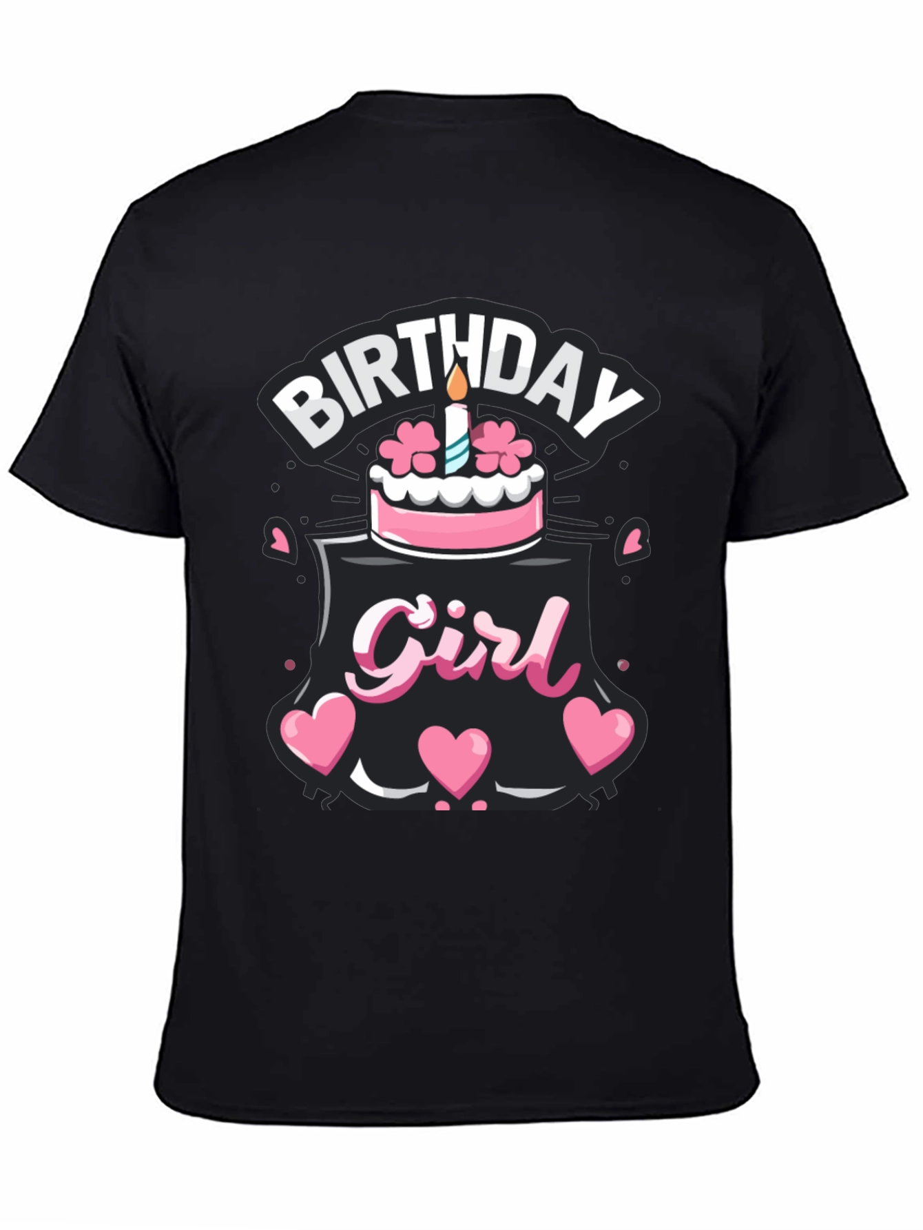 Birthday Girl T-Shirt - Cute Cake Design