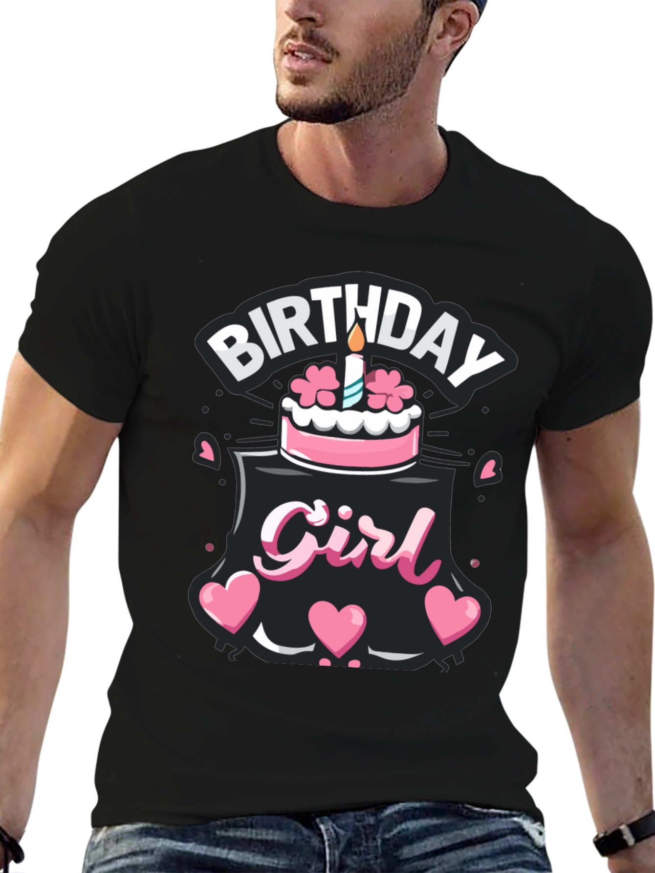 Birthday Girl T-Shirt - Cute Cake Design