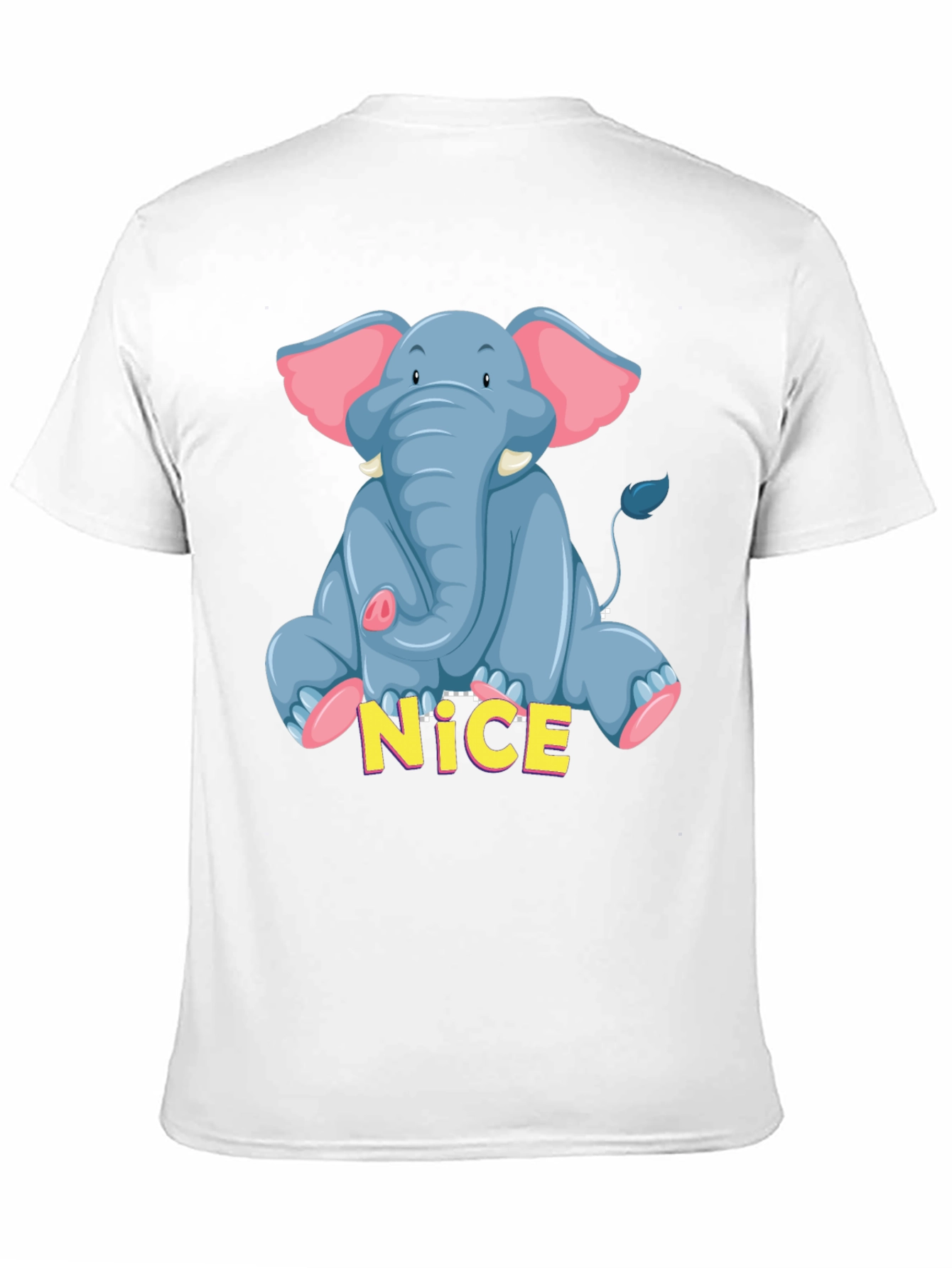 Cute Elephant Graphic Tee - Unisex Black T-Shirt