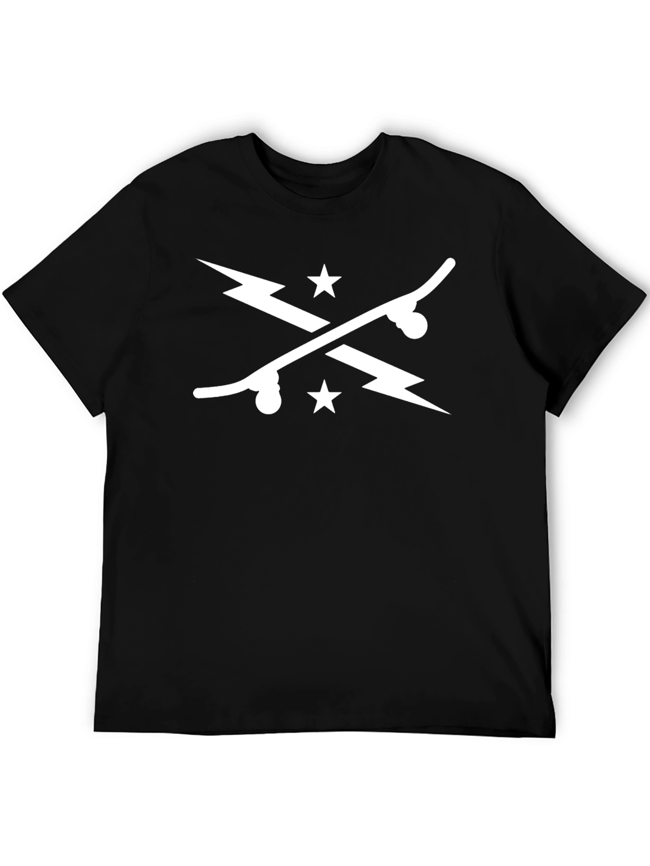 Skate & Strike Graphic Tee - Stylish Black T-Shirt