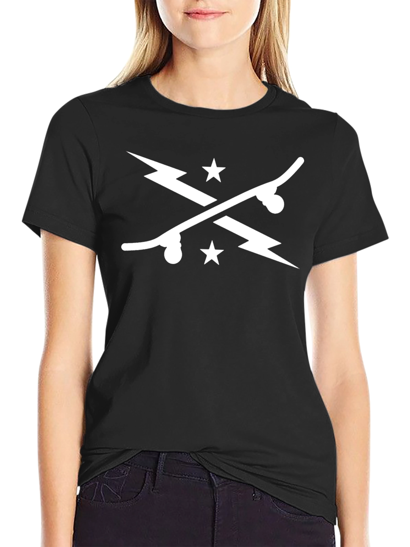 Skate & Strike Graphic Tee - Stylish Black T-Shirt