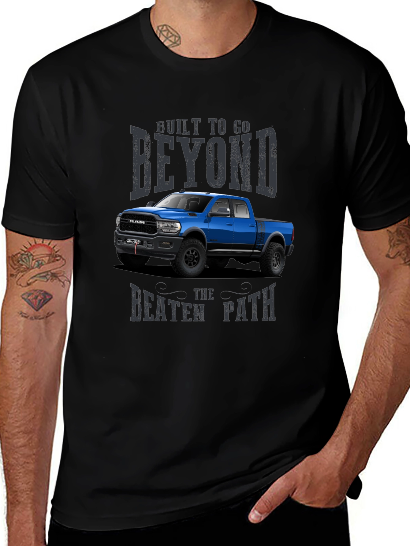 Built To Go Beyond Ram Truck Graphic T-Shirt