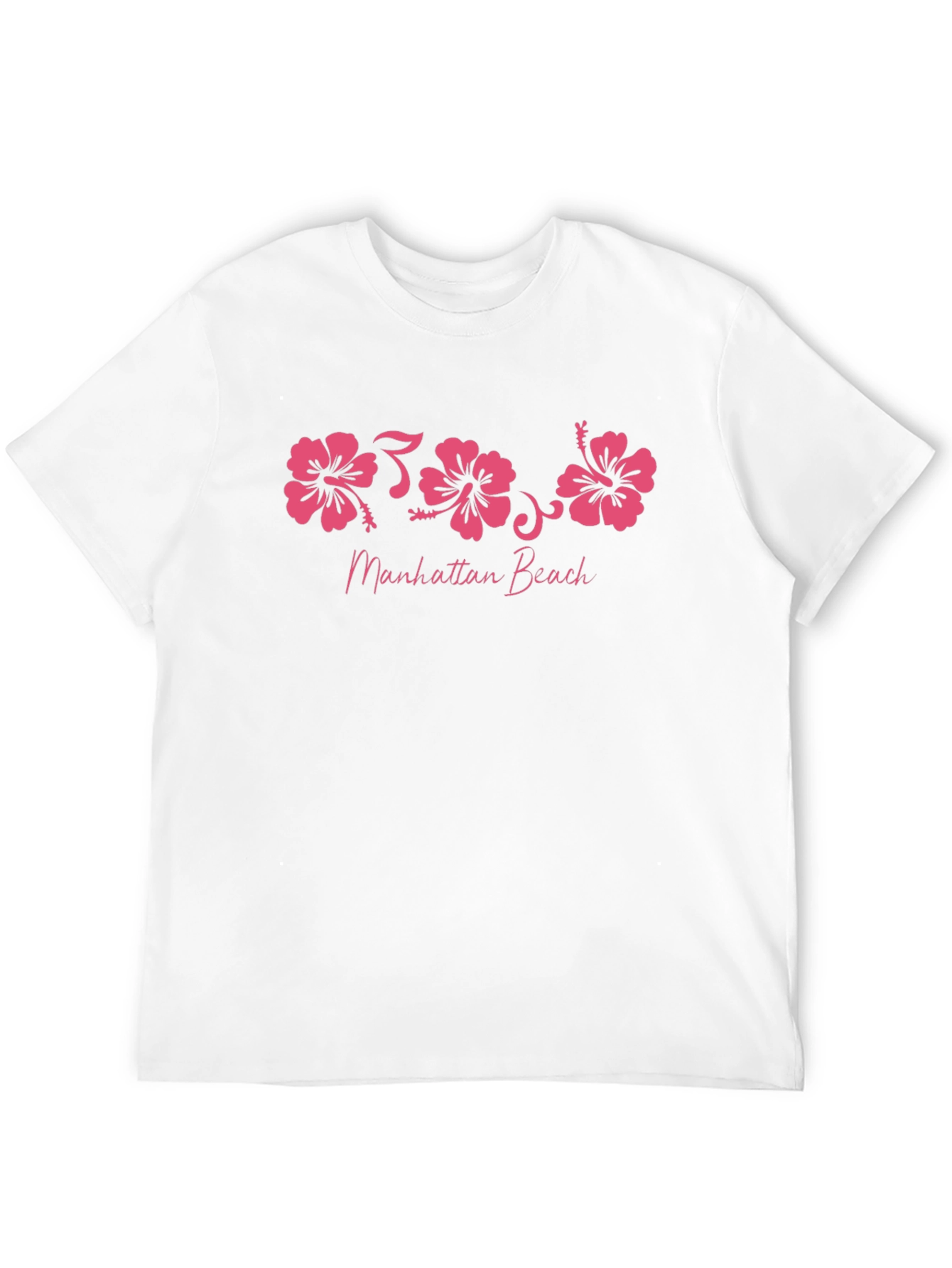 Manhattan Beach Hibiscus Flower Graphic T-Shirt
