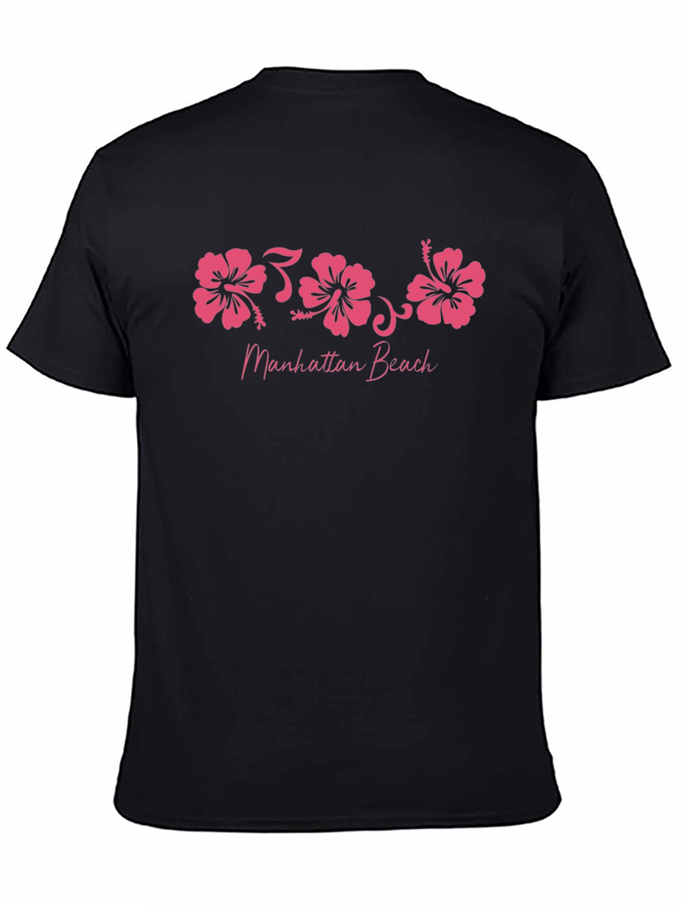 Manhattan Beach Hibiscus Flower Graphic T-Shirt