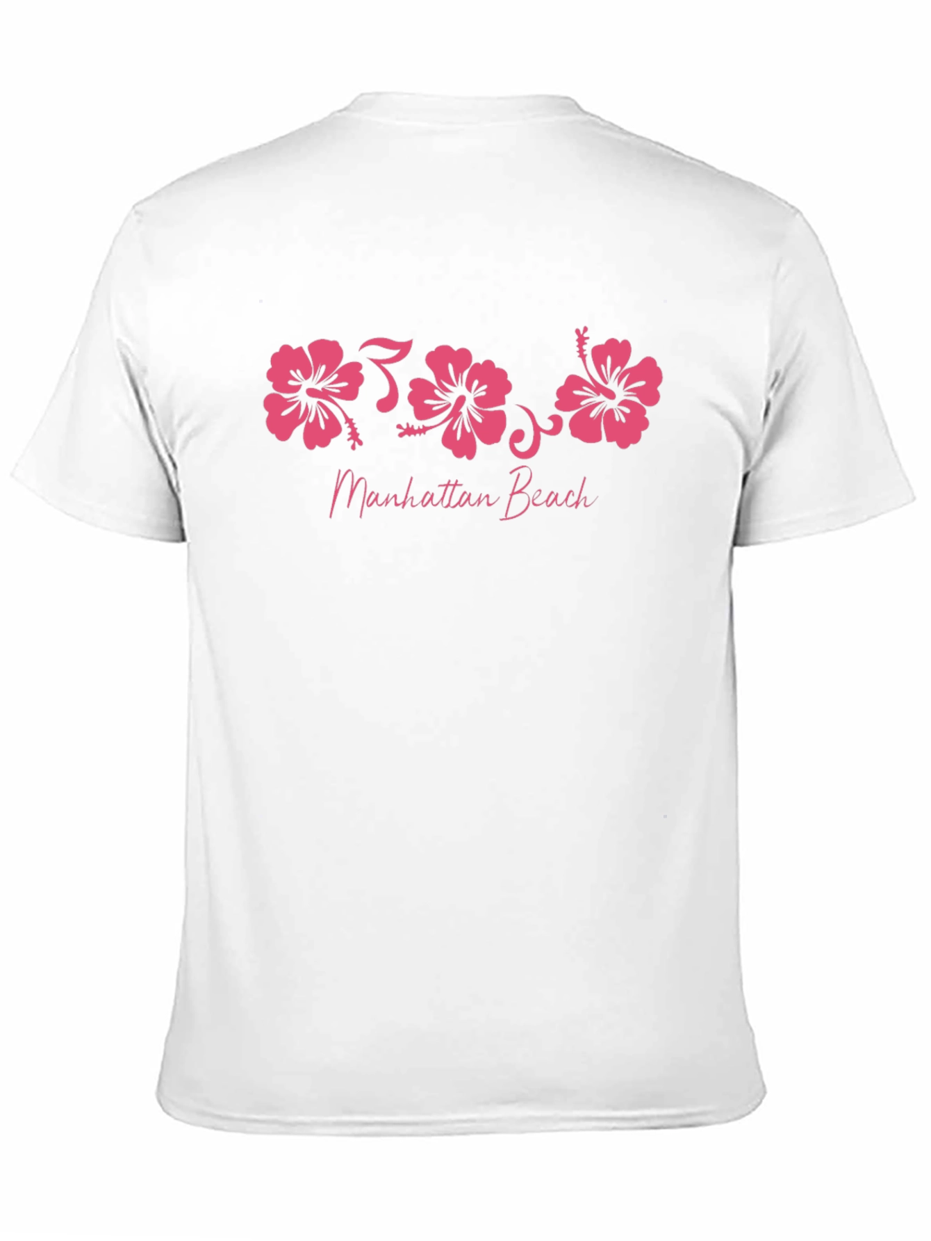 Manhattan Beach Hibiscus Flower Graphic T-Shirt
