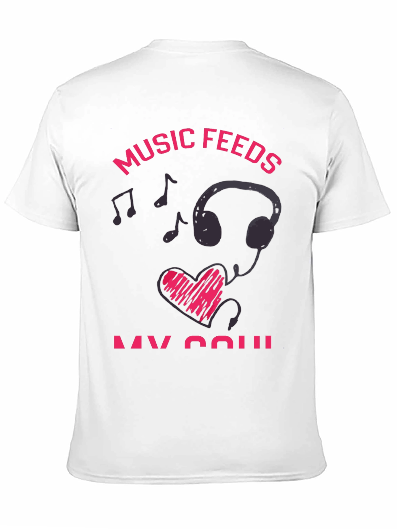 Music Feeds My Soul Graphic T-Shirt