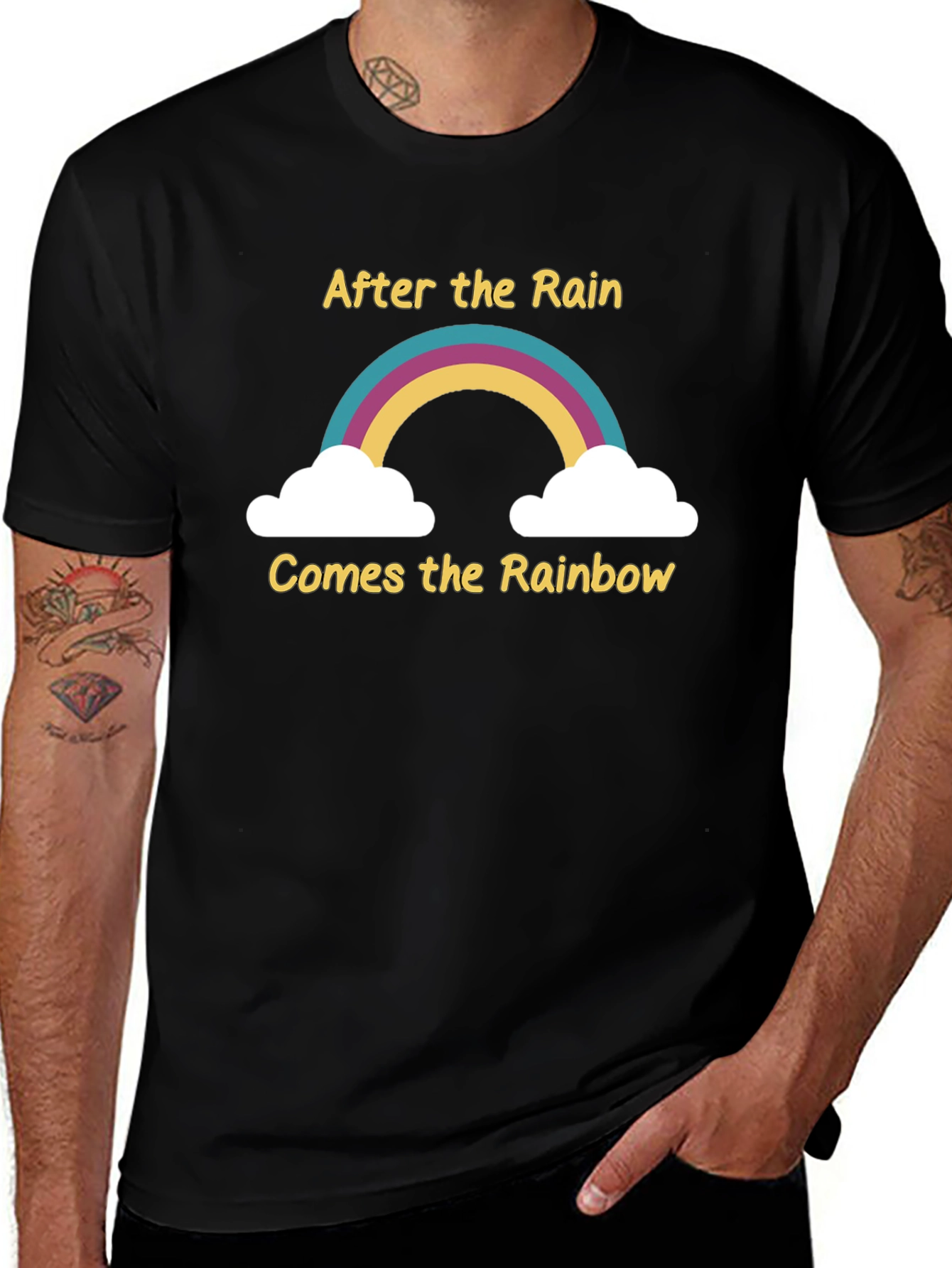 Rainbow T-Shirt - After the Rain Graphic Tee