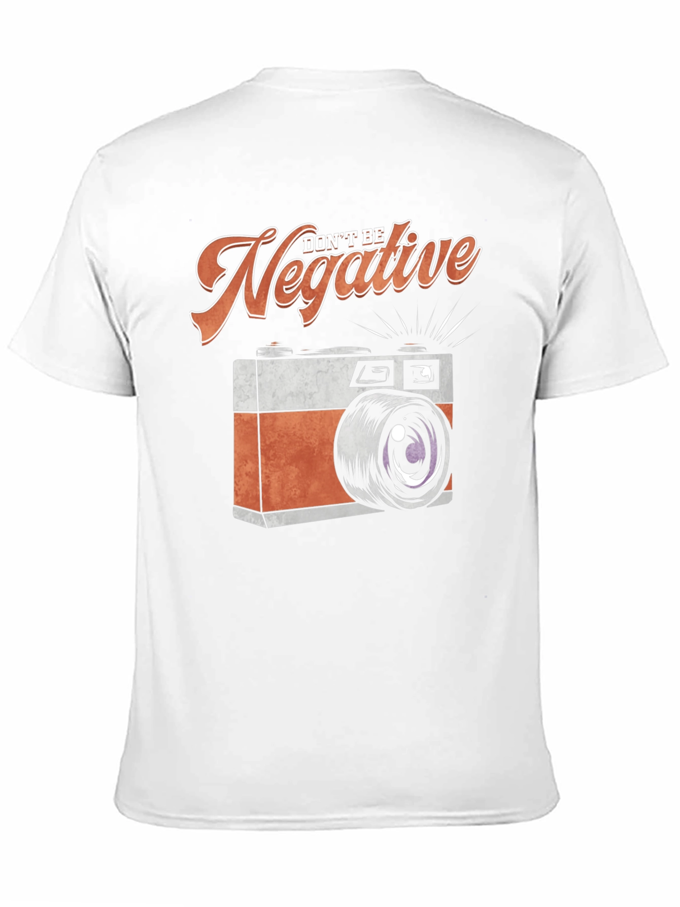 Dont Be Negative Camera Graphic Tee - Black