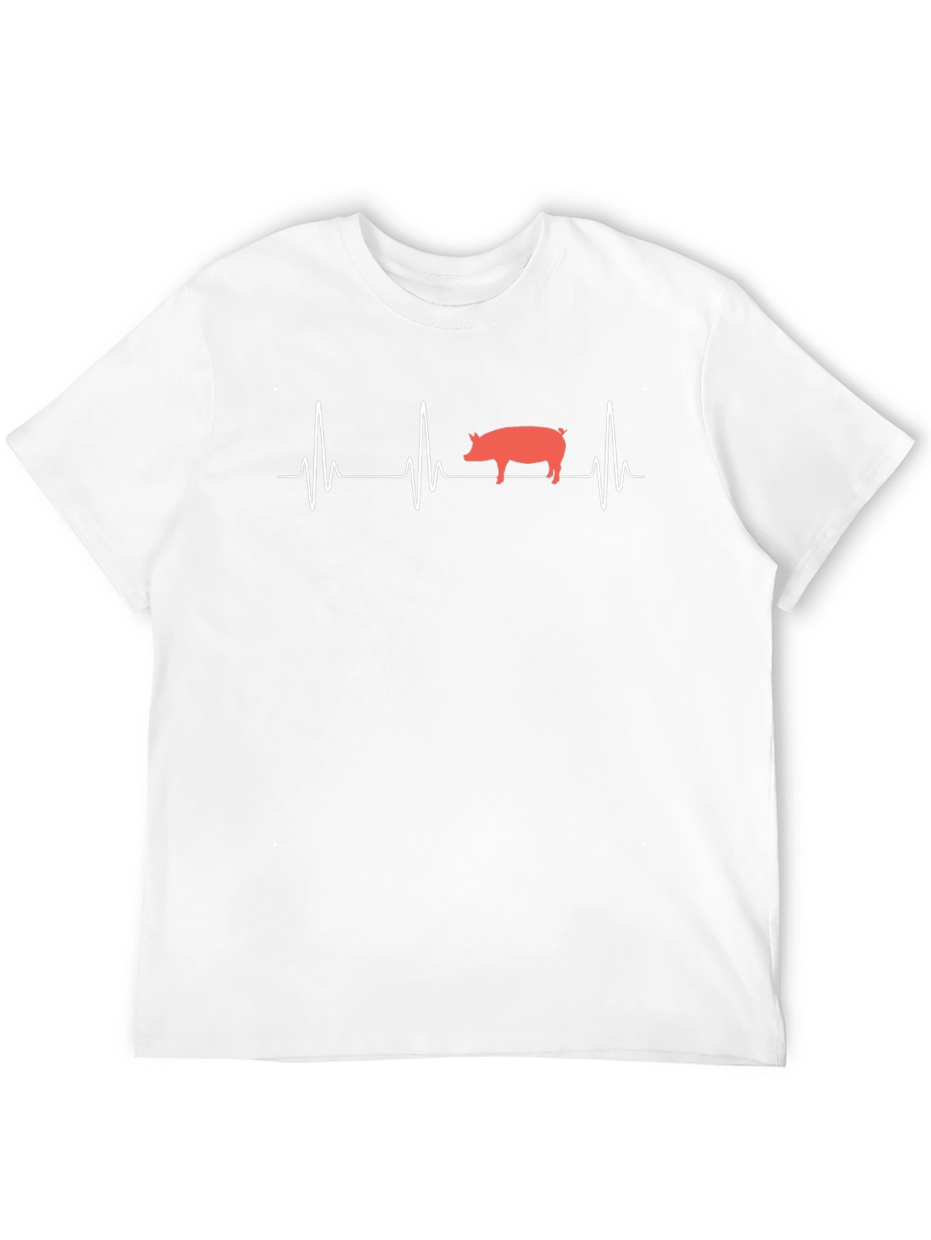 Pig Heartbeat Black T-Shirt