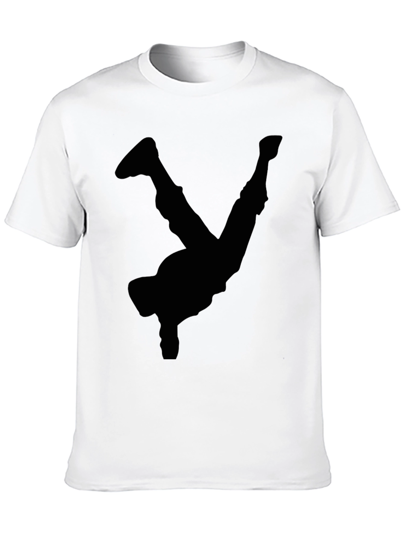Black Breakdancer Silhouette T-Shirt